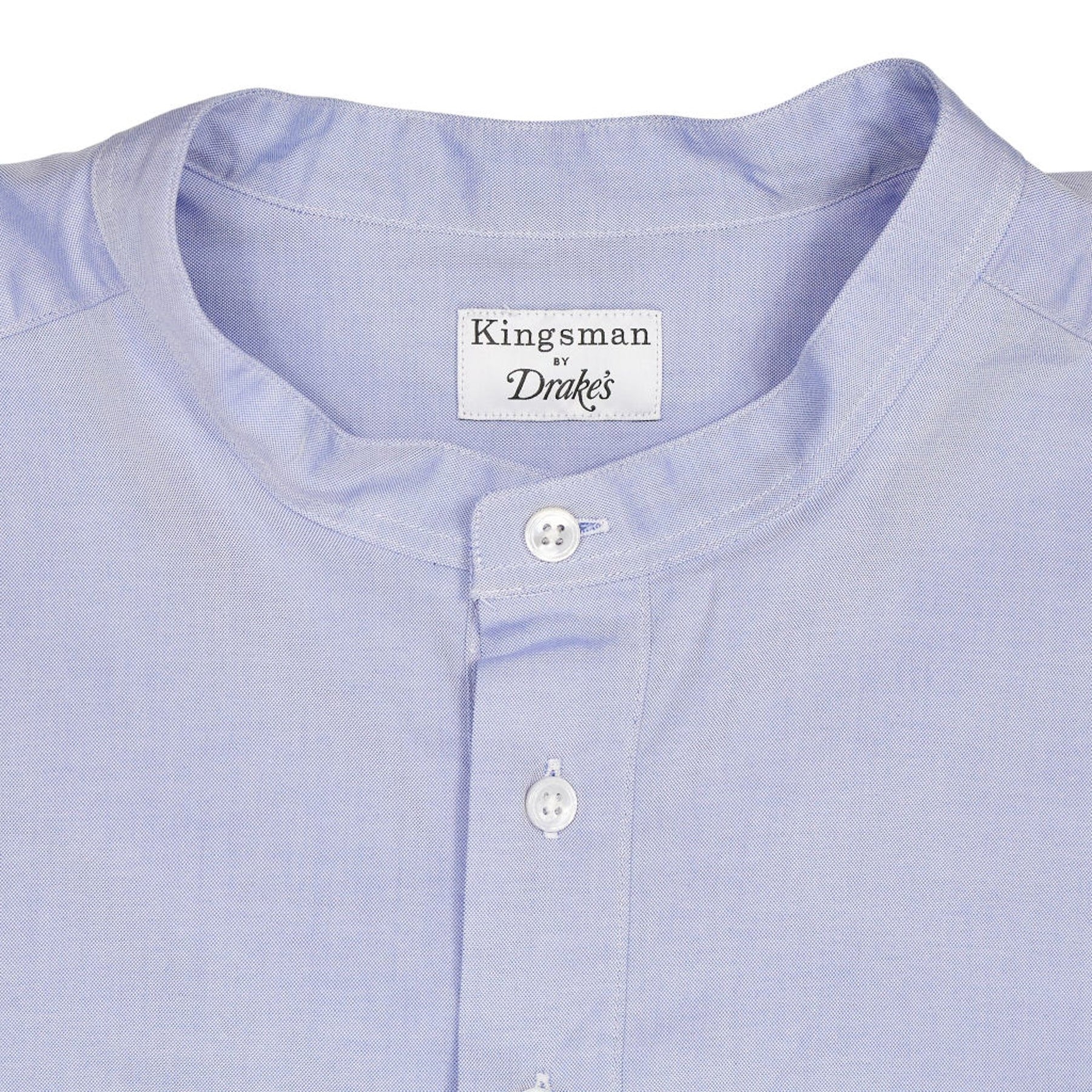 Drakes X Kingsman Blue Popover Shirt