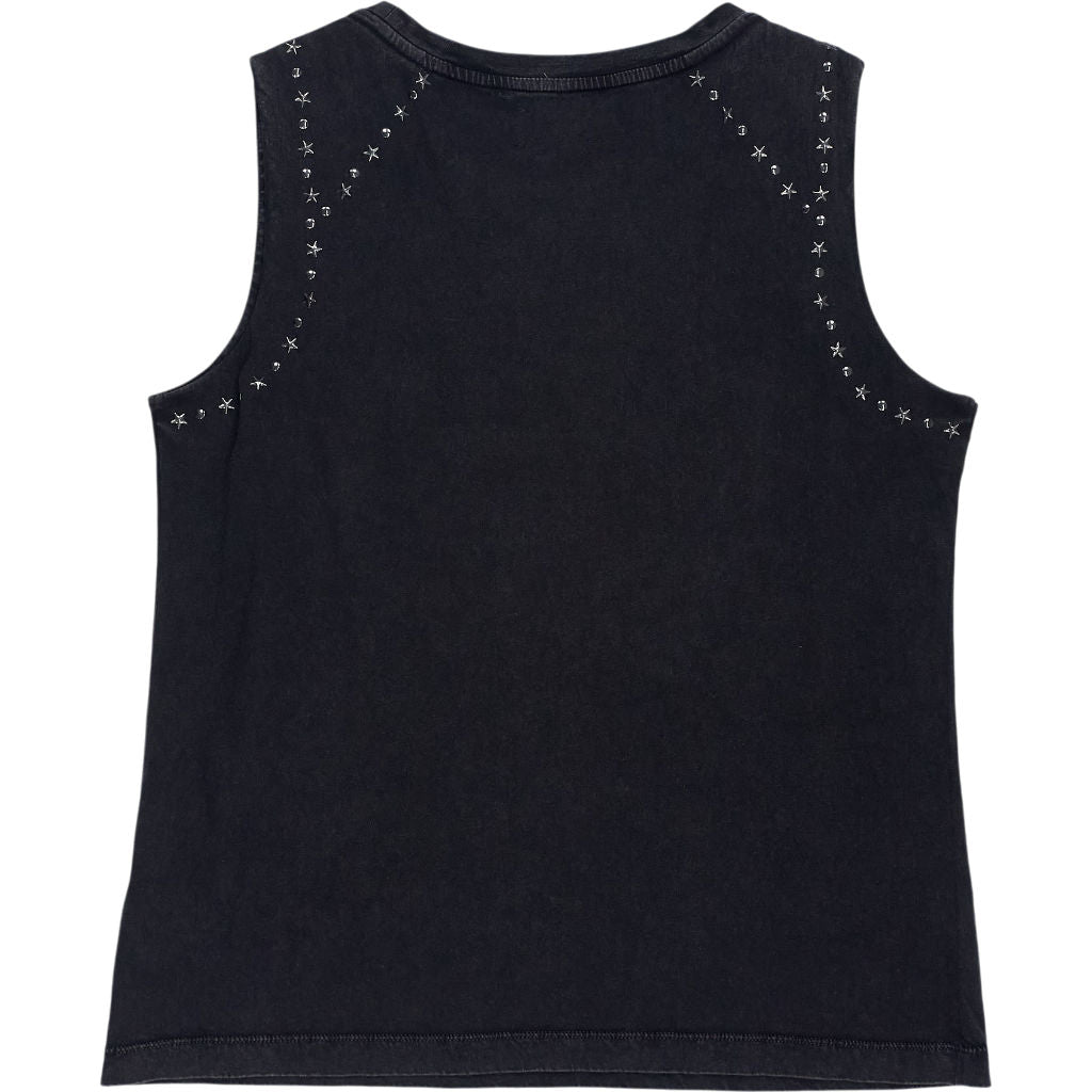 Hush Ash Grey Amelia Studded Tank Top
