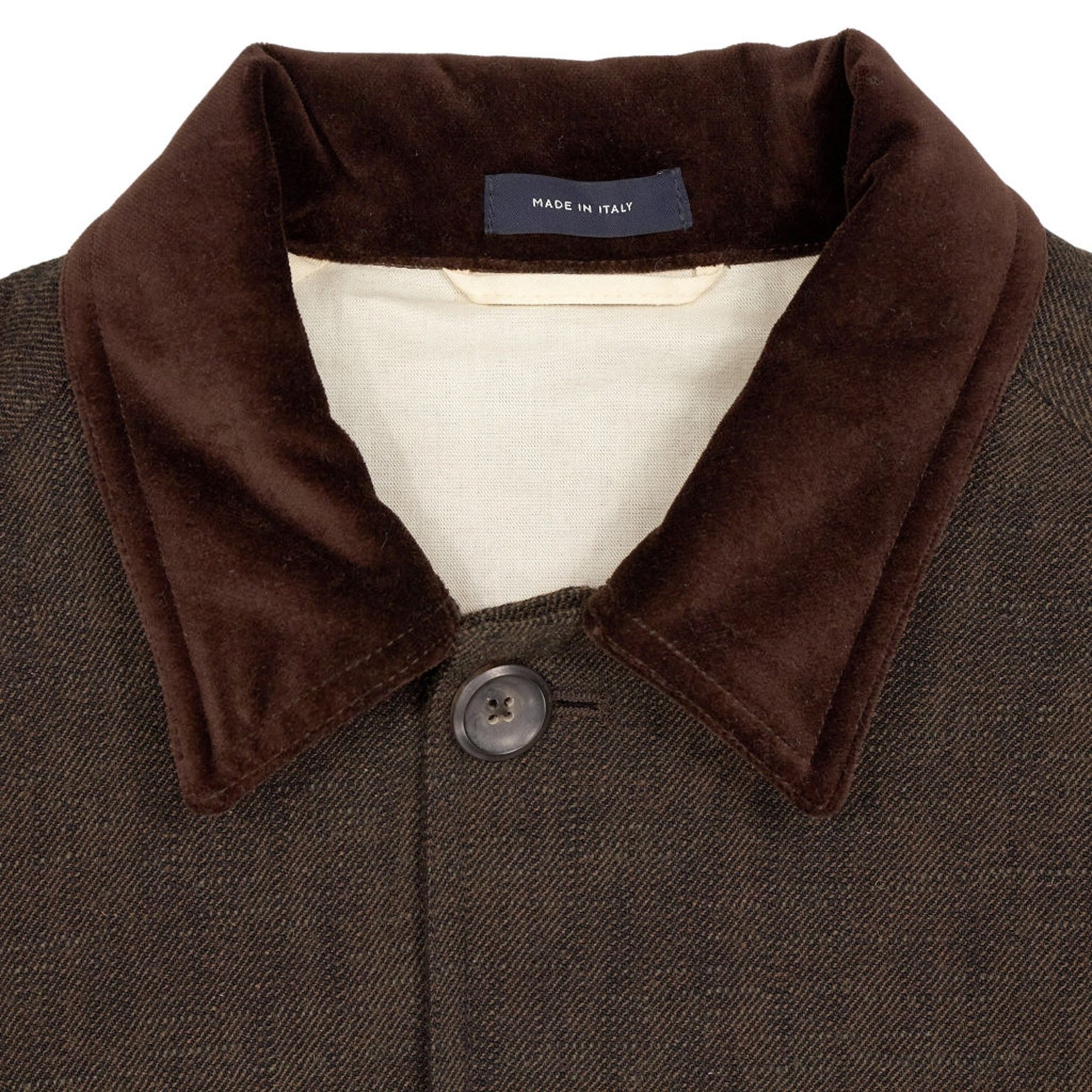 Drake's Brown Button-Up Jacket 38