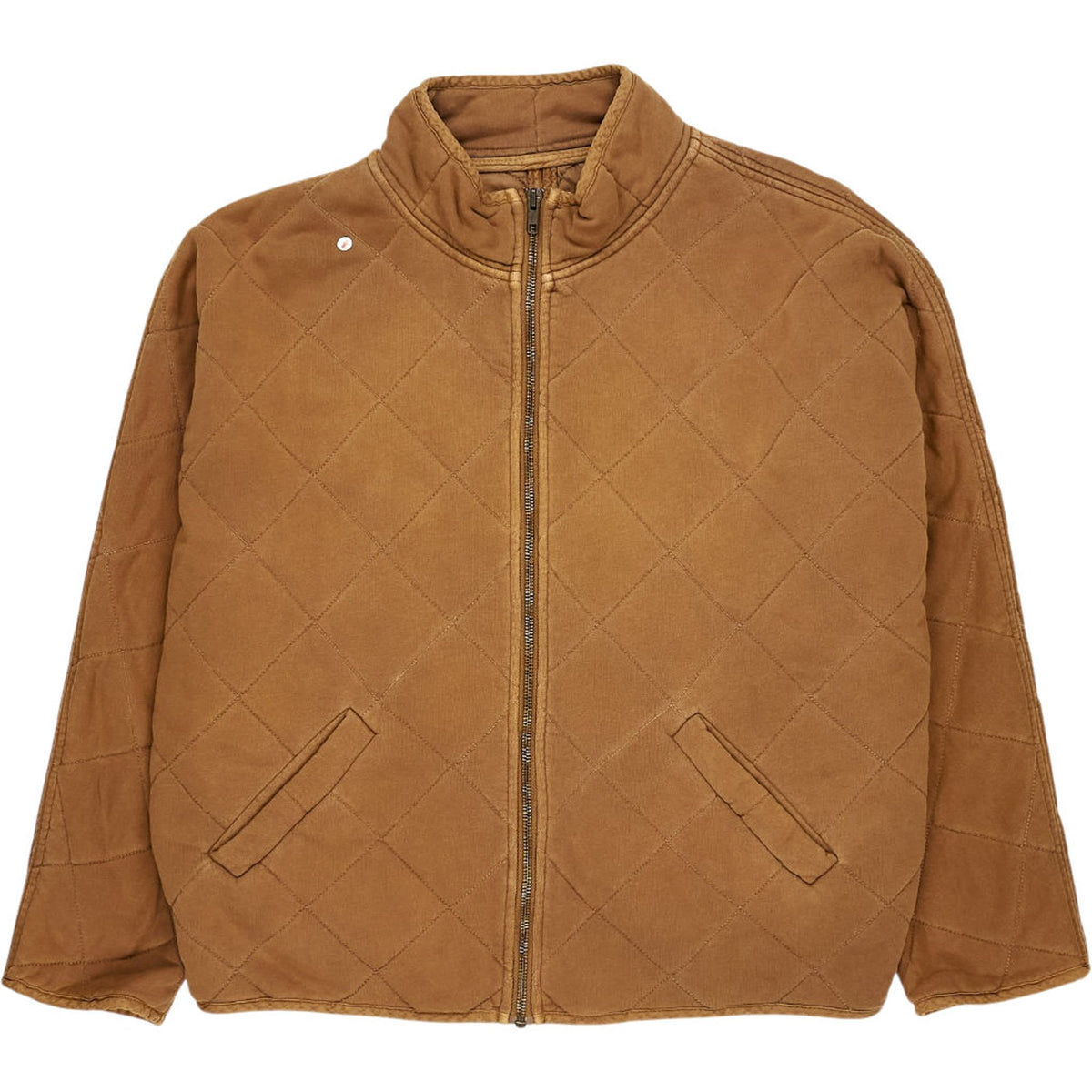 Hush Brown Quilted Jersey Jacket
