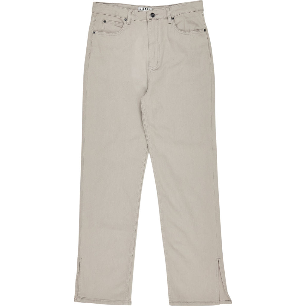 Motel Beige Straight Leg Jeans