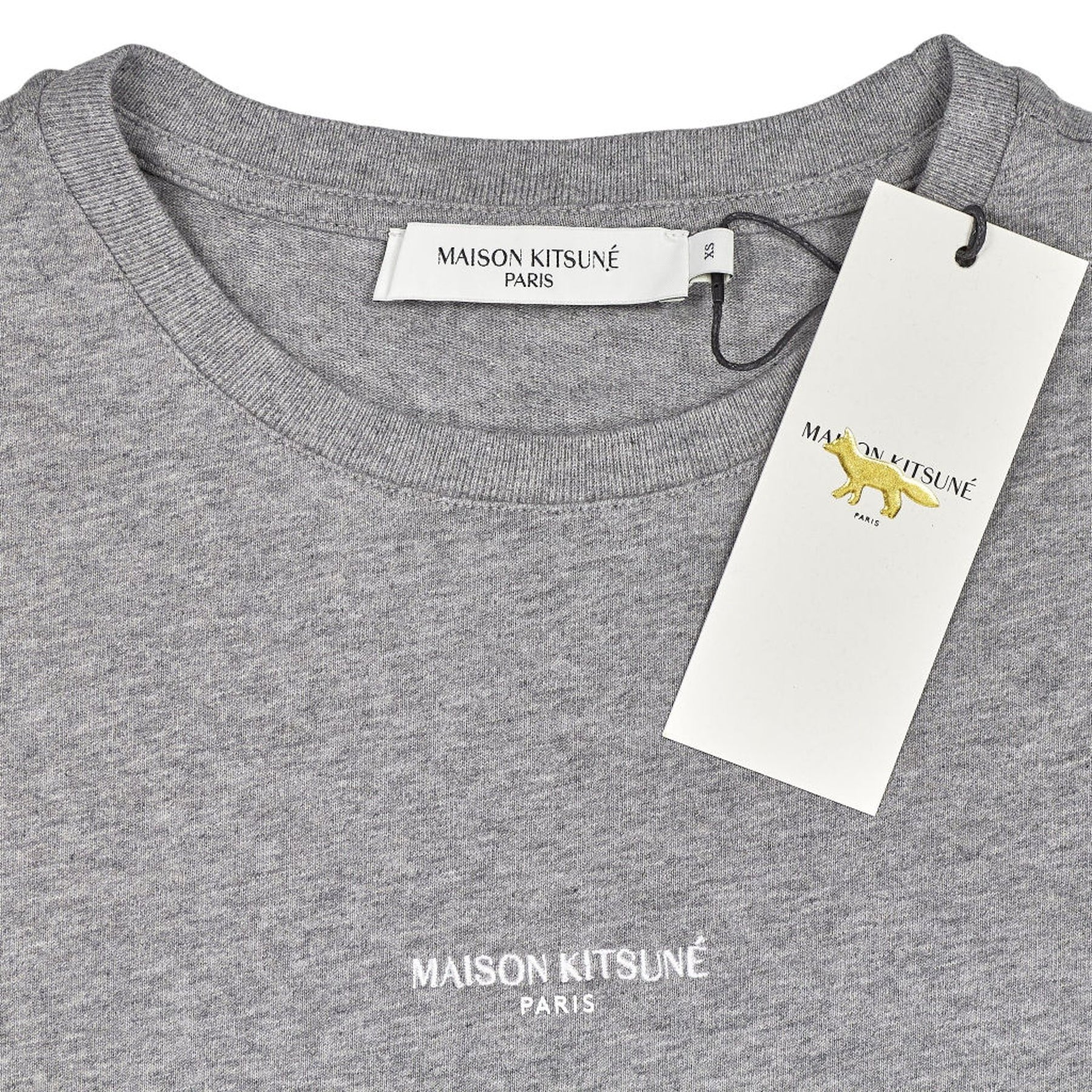 Maison Kitsuné Grey Melange T-Shirt