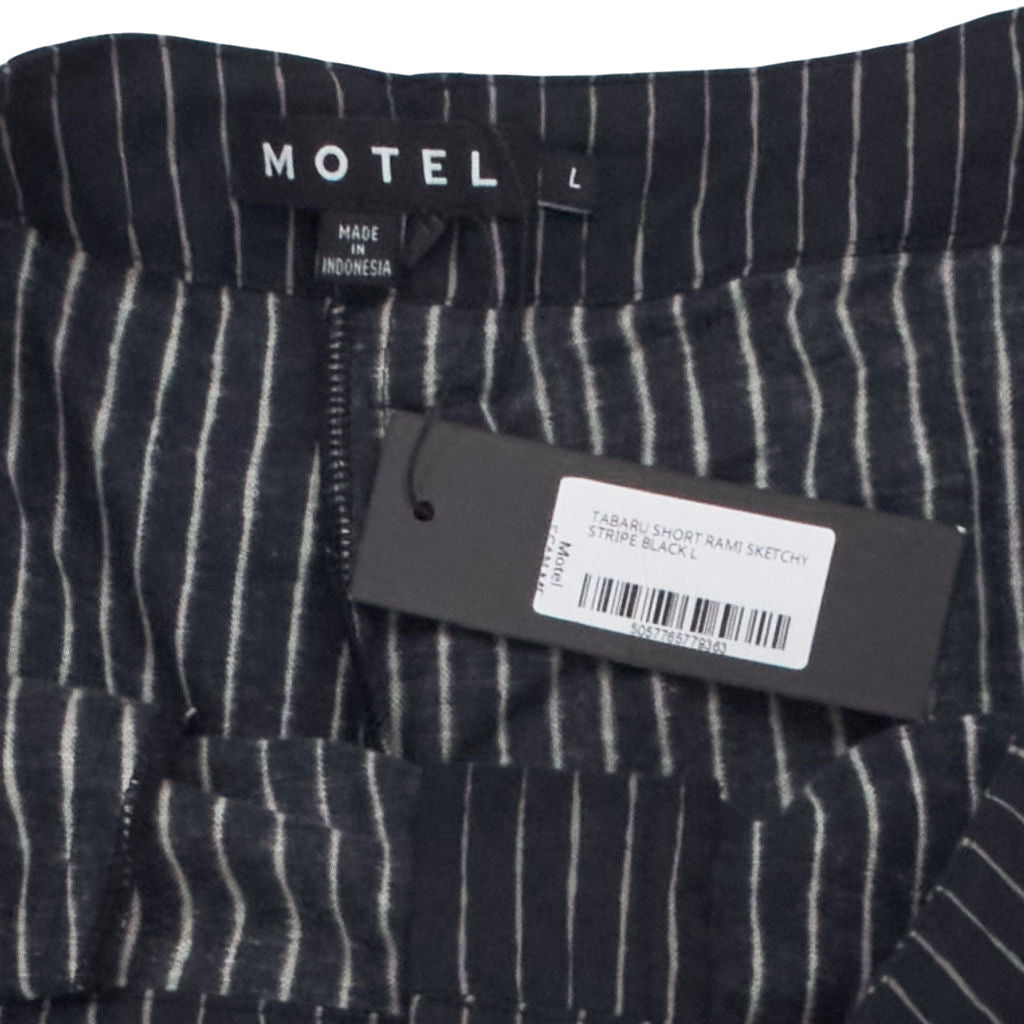 Motel Black Stripe Tabaru Shorts