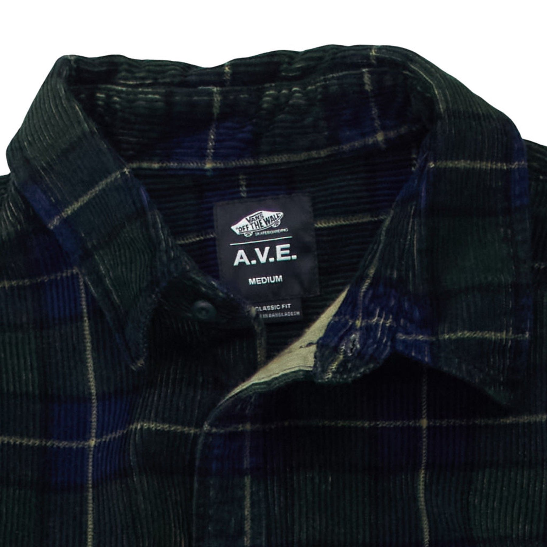 Vans Blue Check Cord Shirt