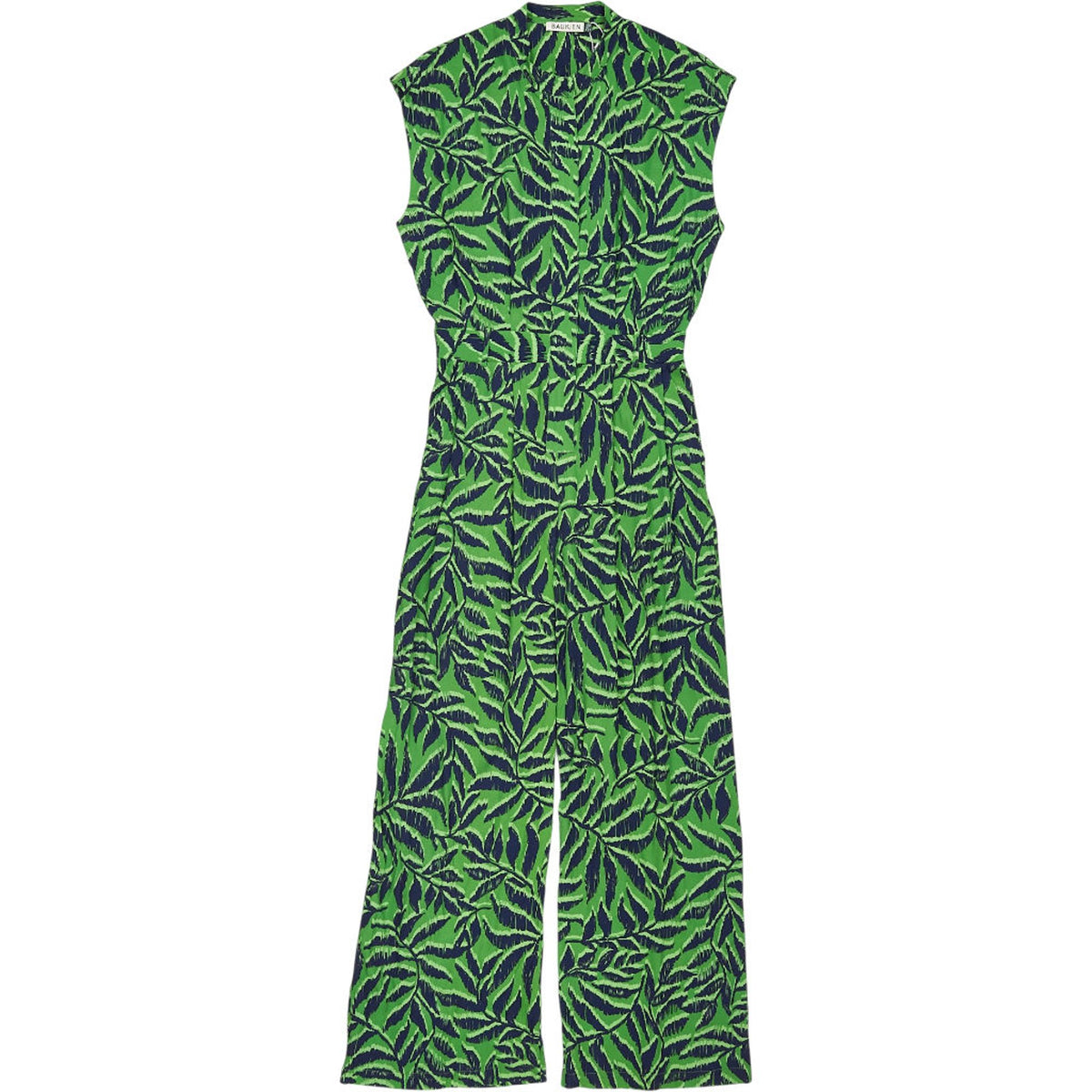 Baukjen Green Leaf Pattern Nadine Jumpsuit