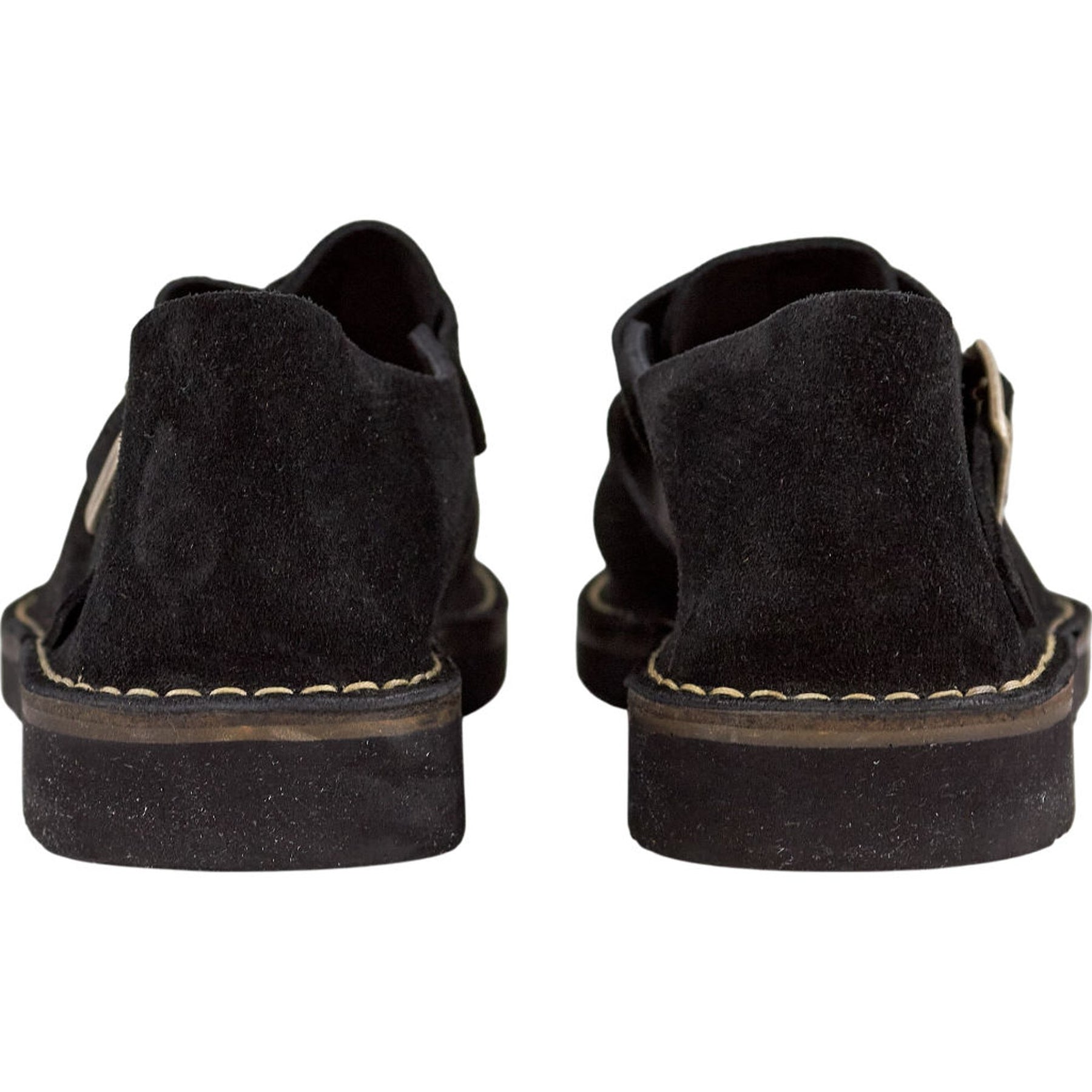 FRACAP X YMC Black Suede Buckle Loafers
