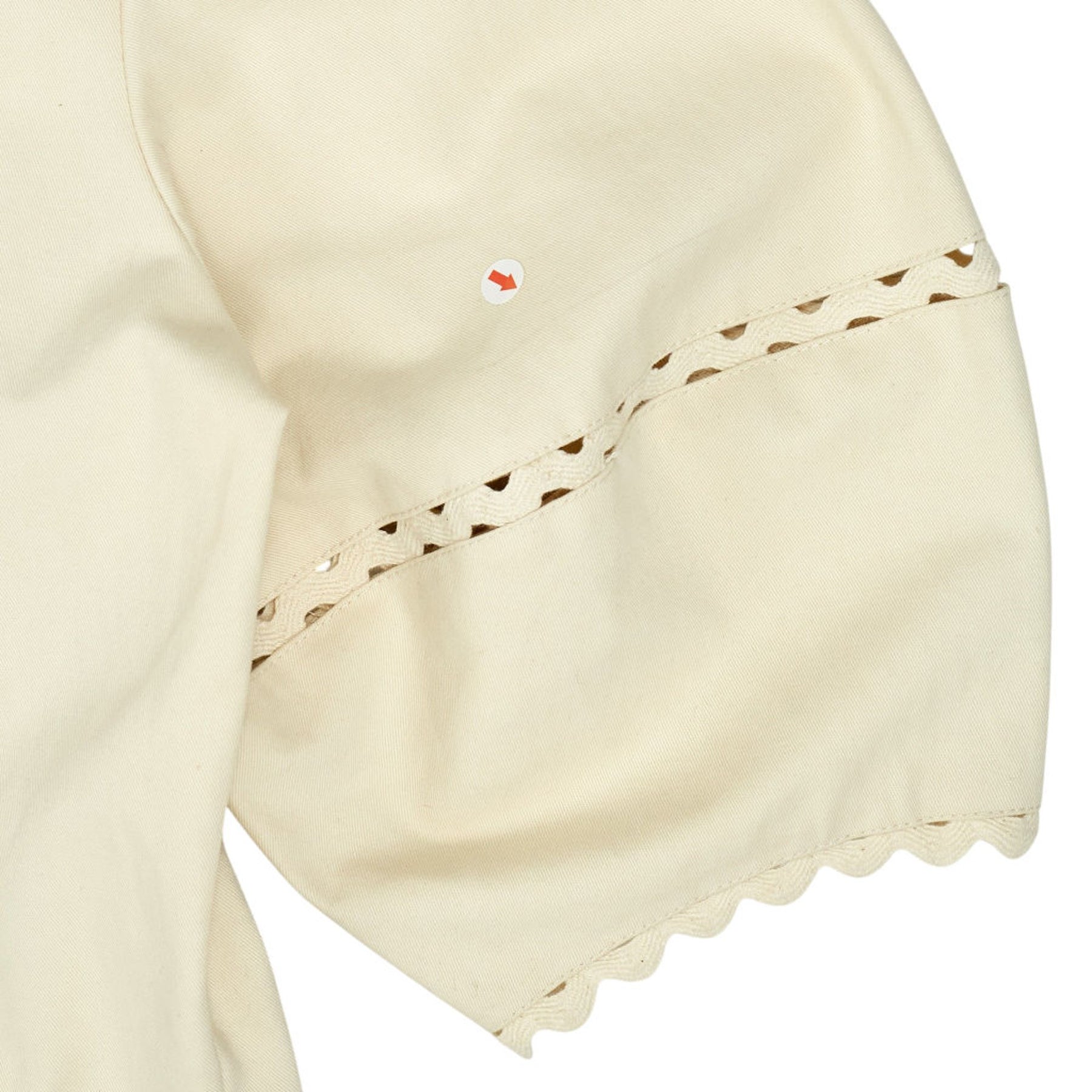 Wyse Cream Jumpsuit with Eyelet Details 1