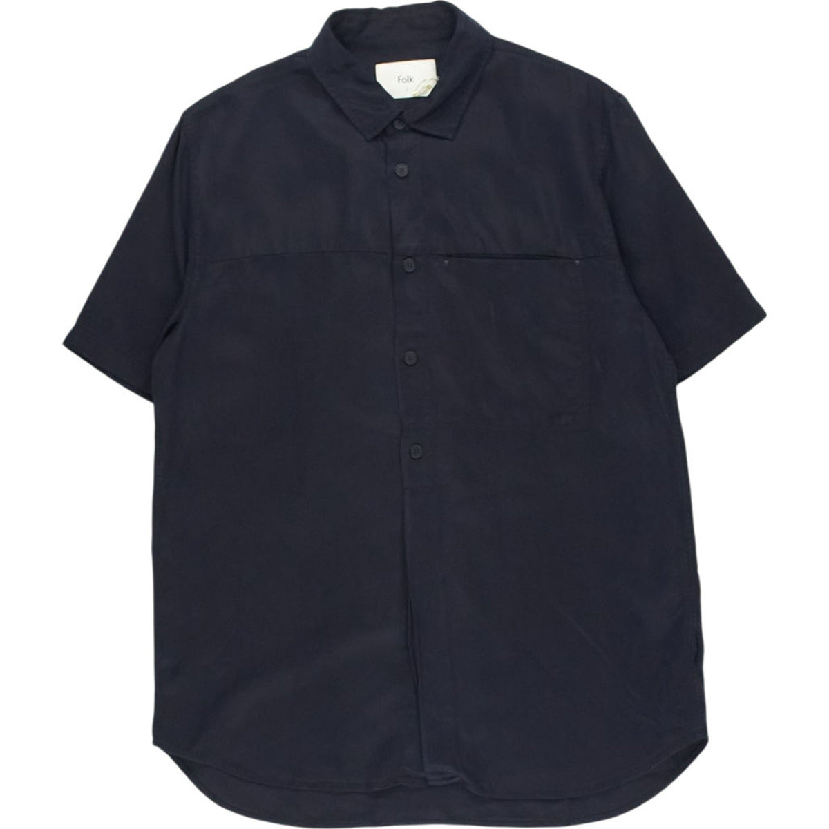 Folk Navy Short Sleeve Shirt