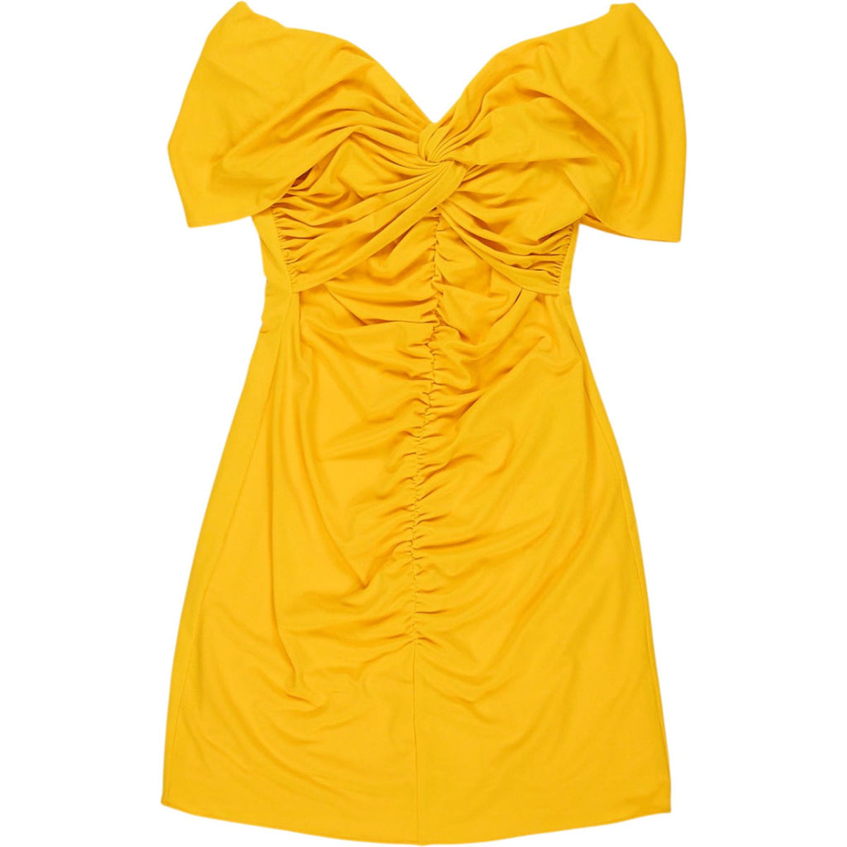 Self-Portrait Yellow Off-Shoulder Mini Dress