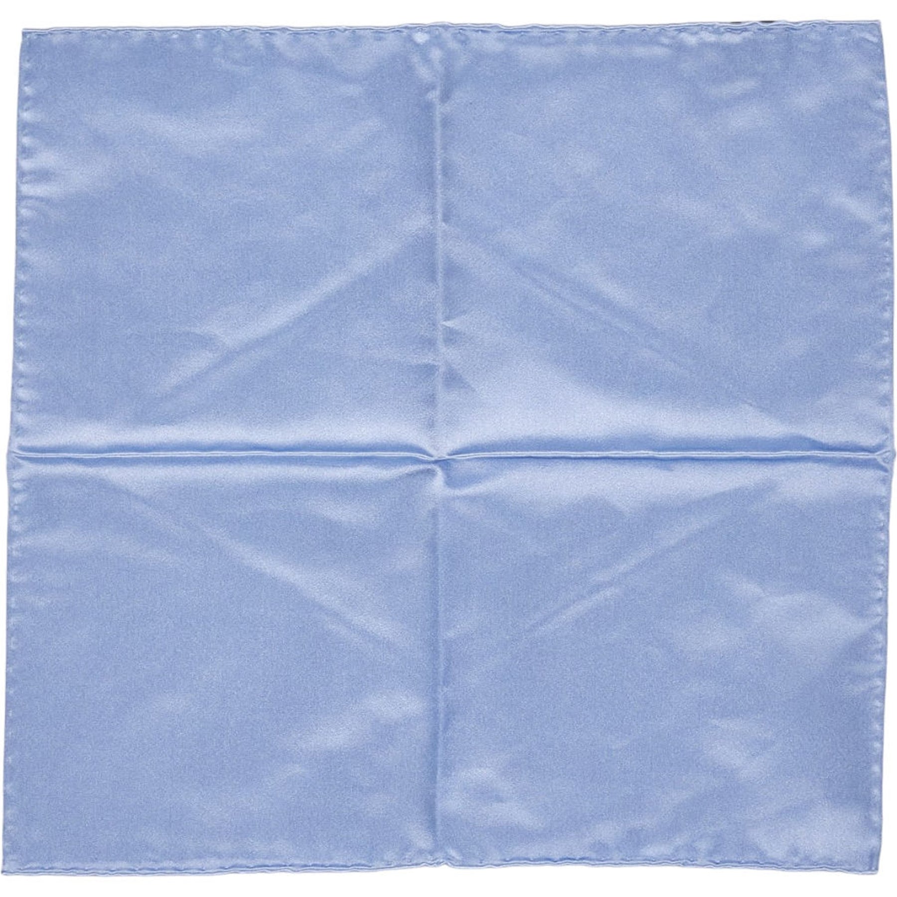 Drake's Blue Silk Pocket Square