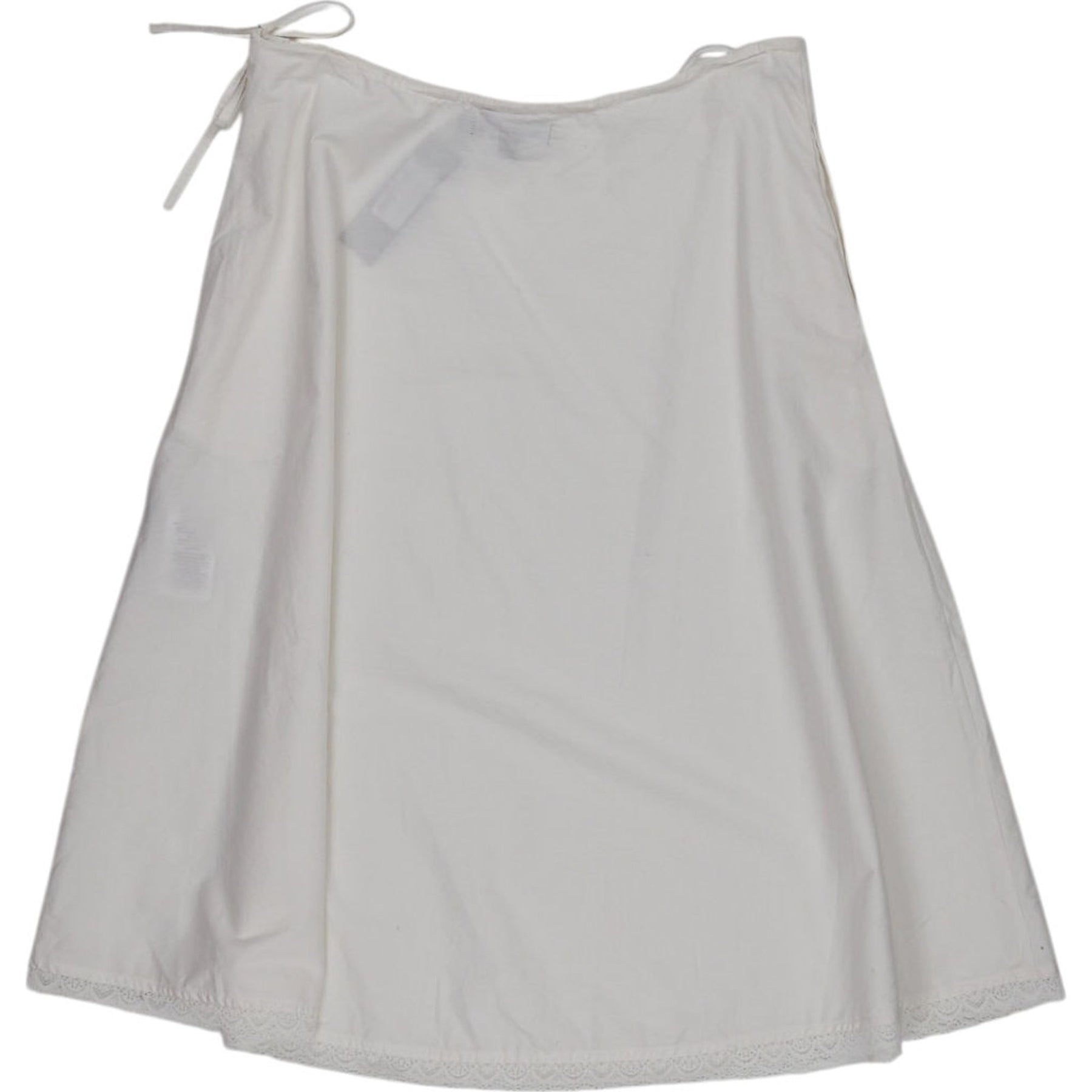 Motel White Taka Midi Skirt Poplin
