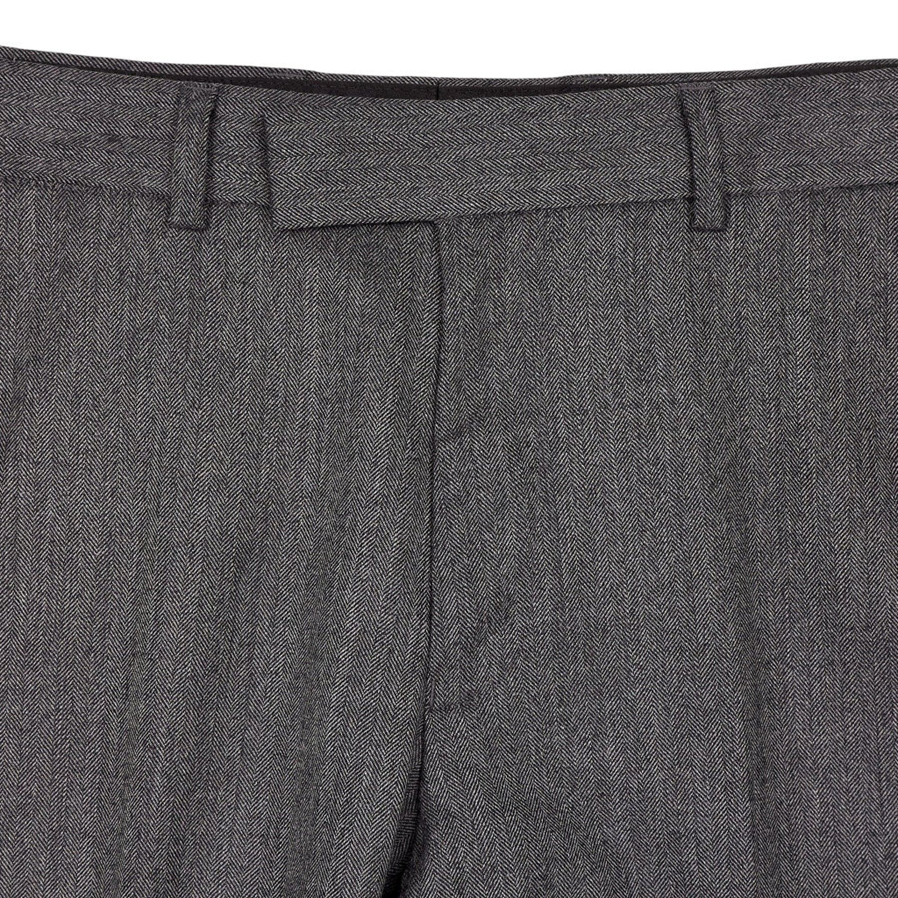 Moss London Grey Skinny Fit Wool Trousers