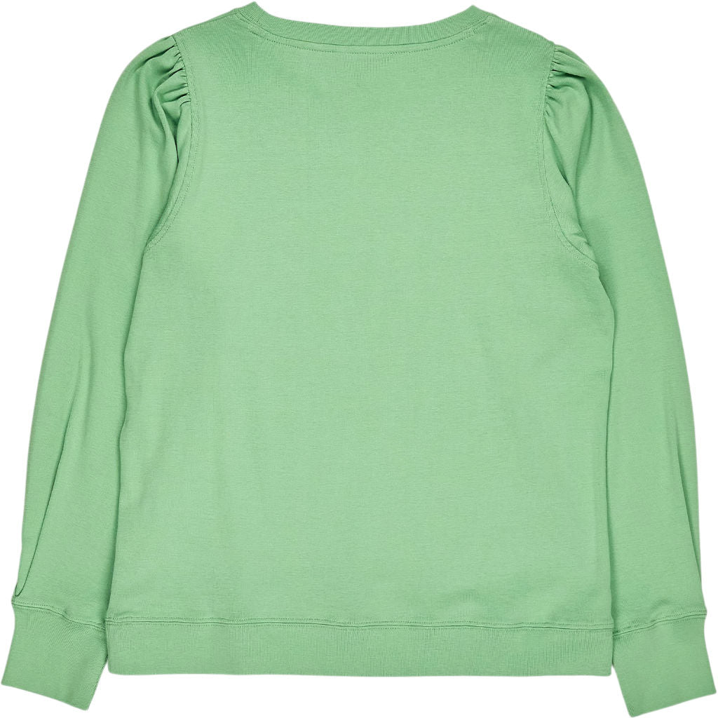 Hush Apple Green Emily Puff Sleeve Jersey Top