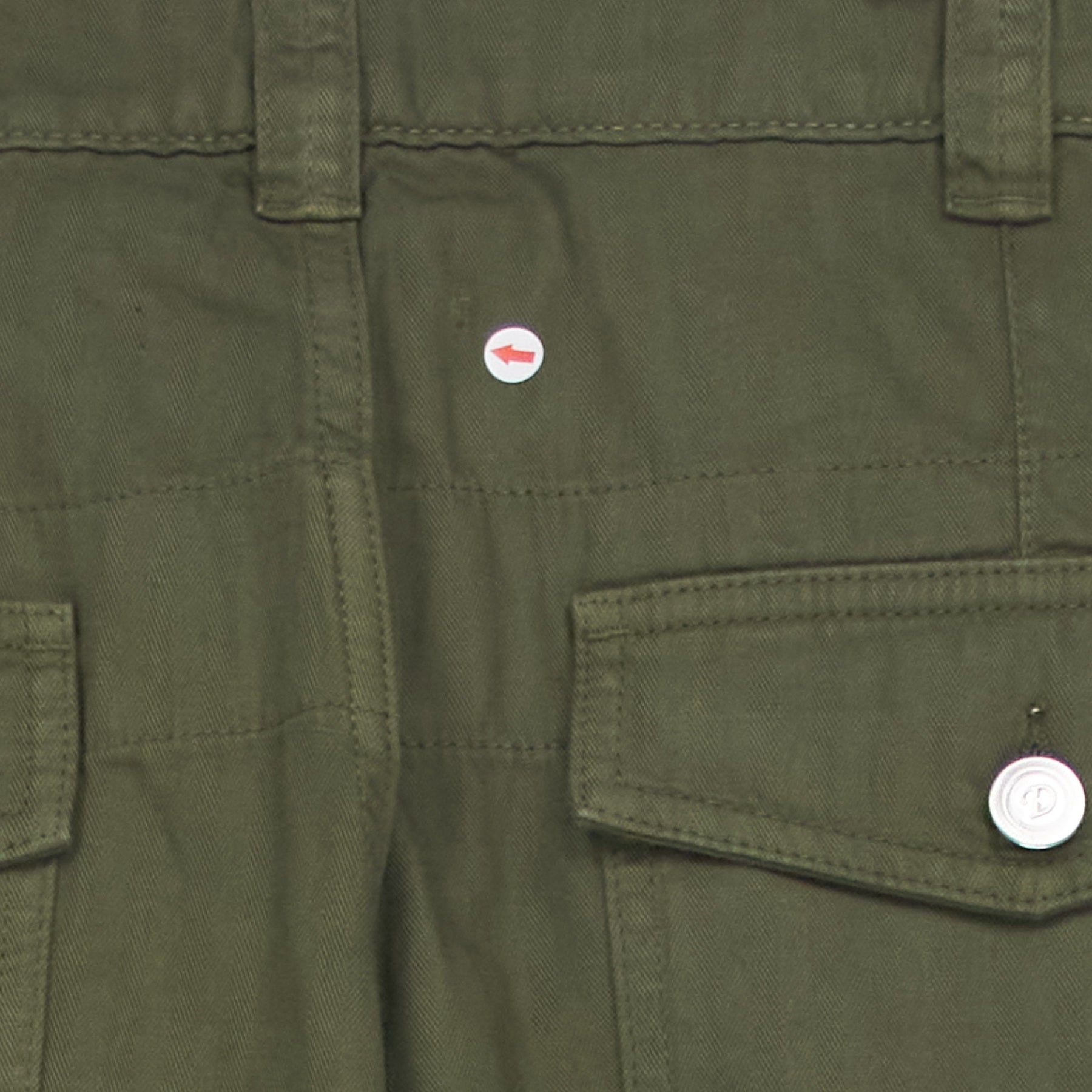 Drakes Olive Herringbone Fatigue Pants W 33"