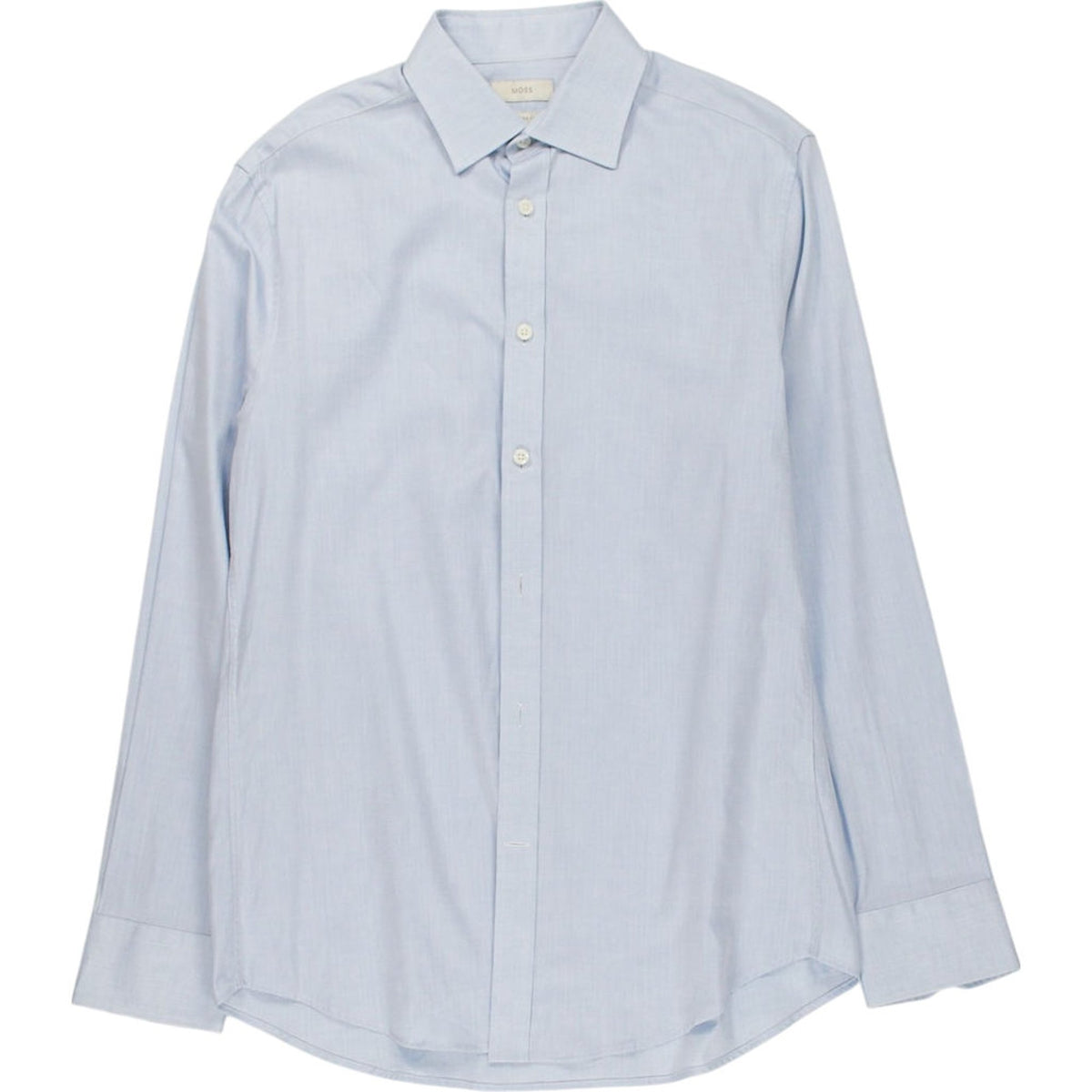 Moss Blue Cotton Shirt 15.5