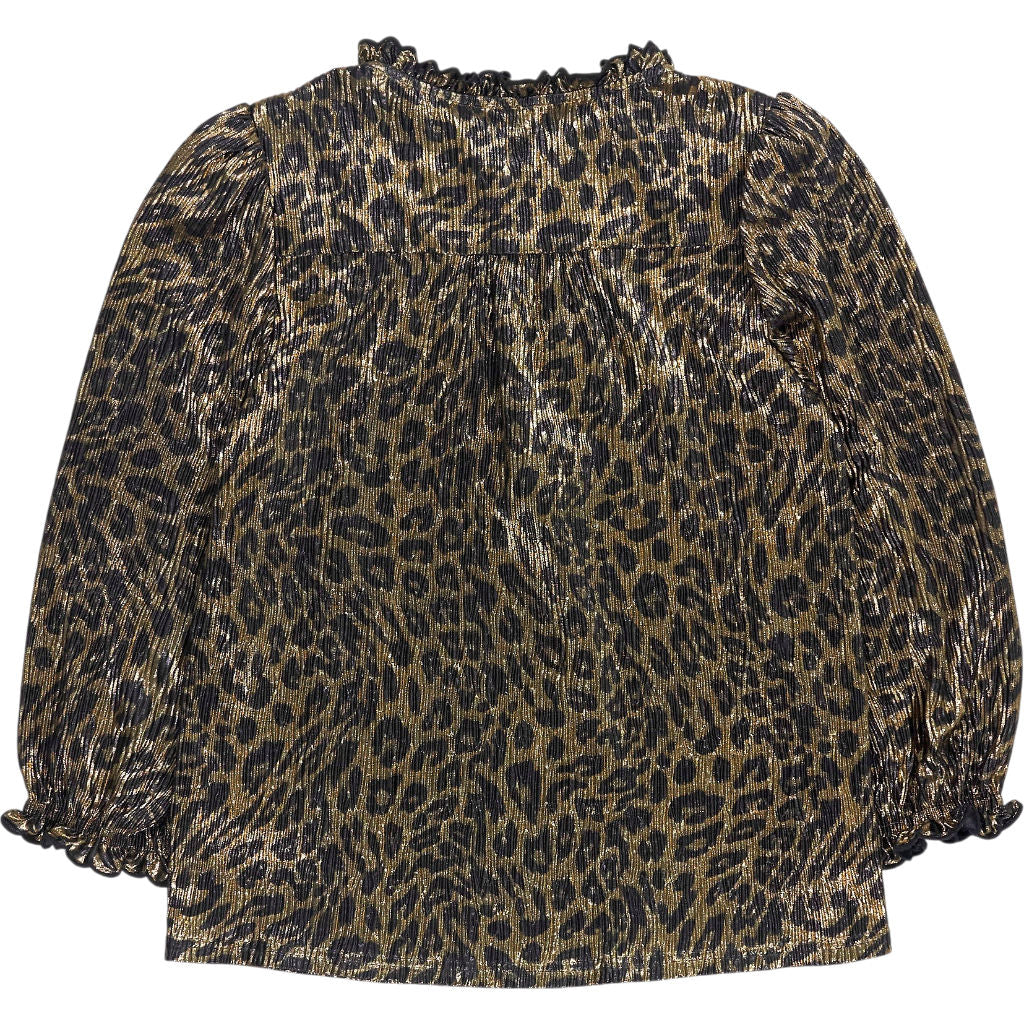 Wyse Metallic Leopard Print Mariam Top