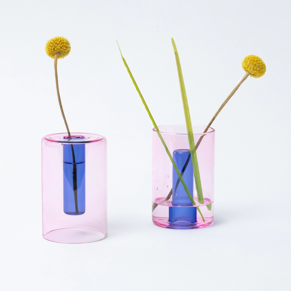 Reversible Glass Vase Small - 2 colours