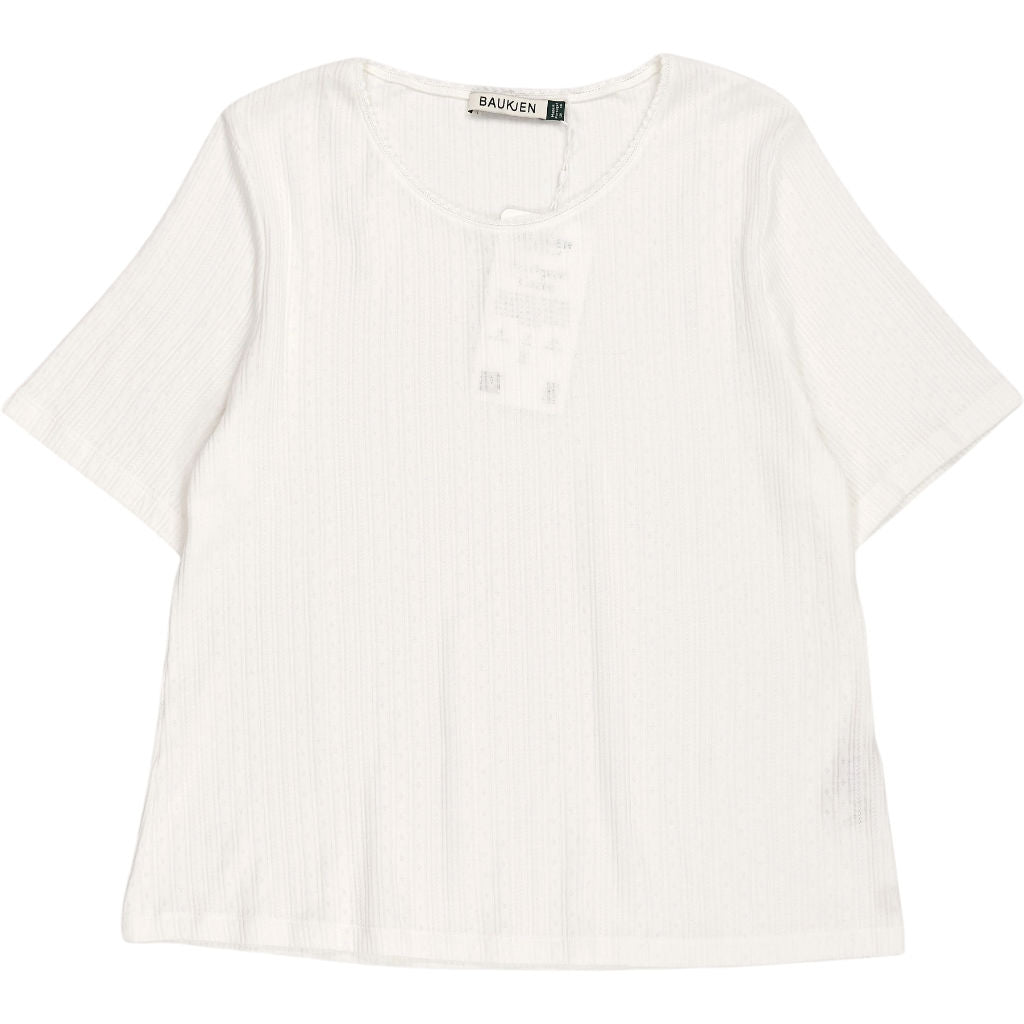 Baukjen White Gabriella Organic Rib Tee
