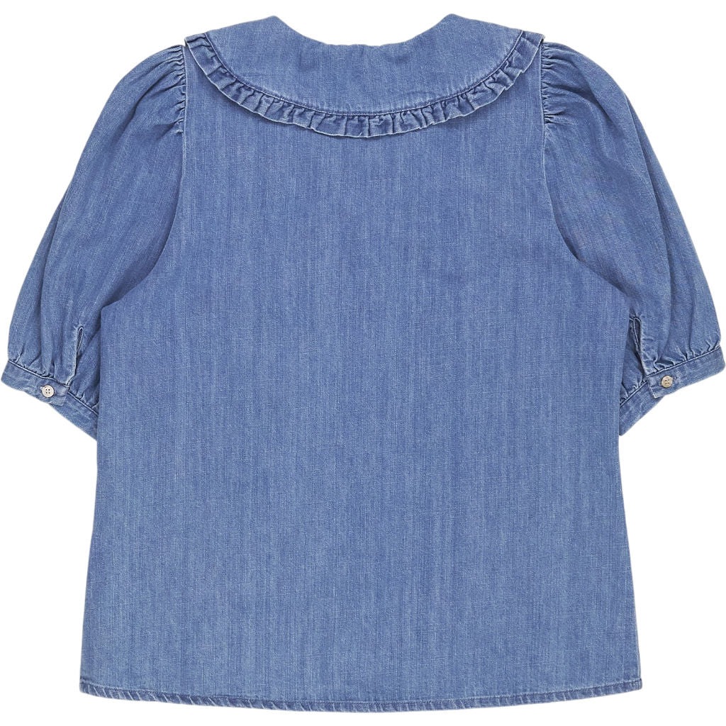 Baukjen Blue Dani Organic Denim Blouse