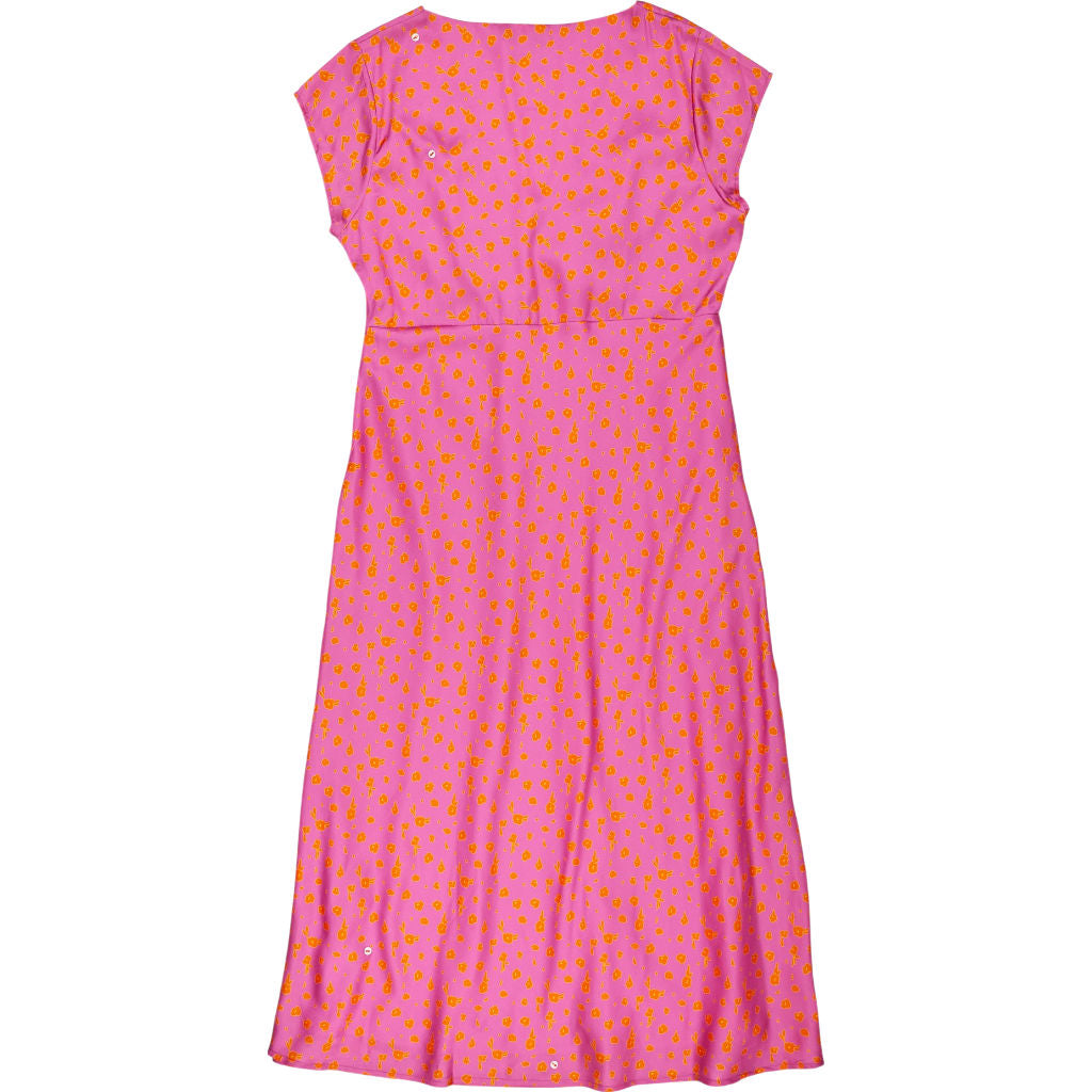OMNES Pink Abstract Woolf Dress
