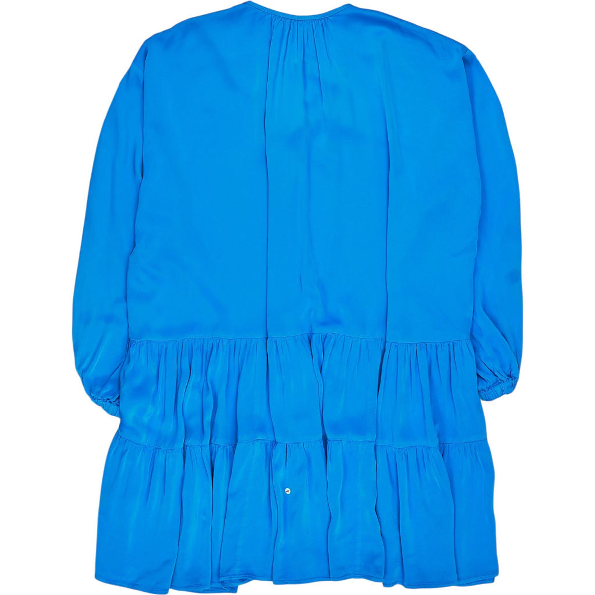 Finery Blue Ruffle Tie Blouse