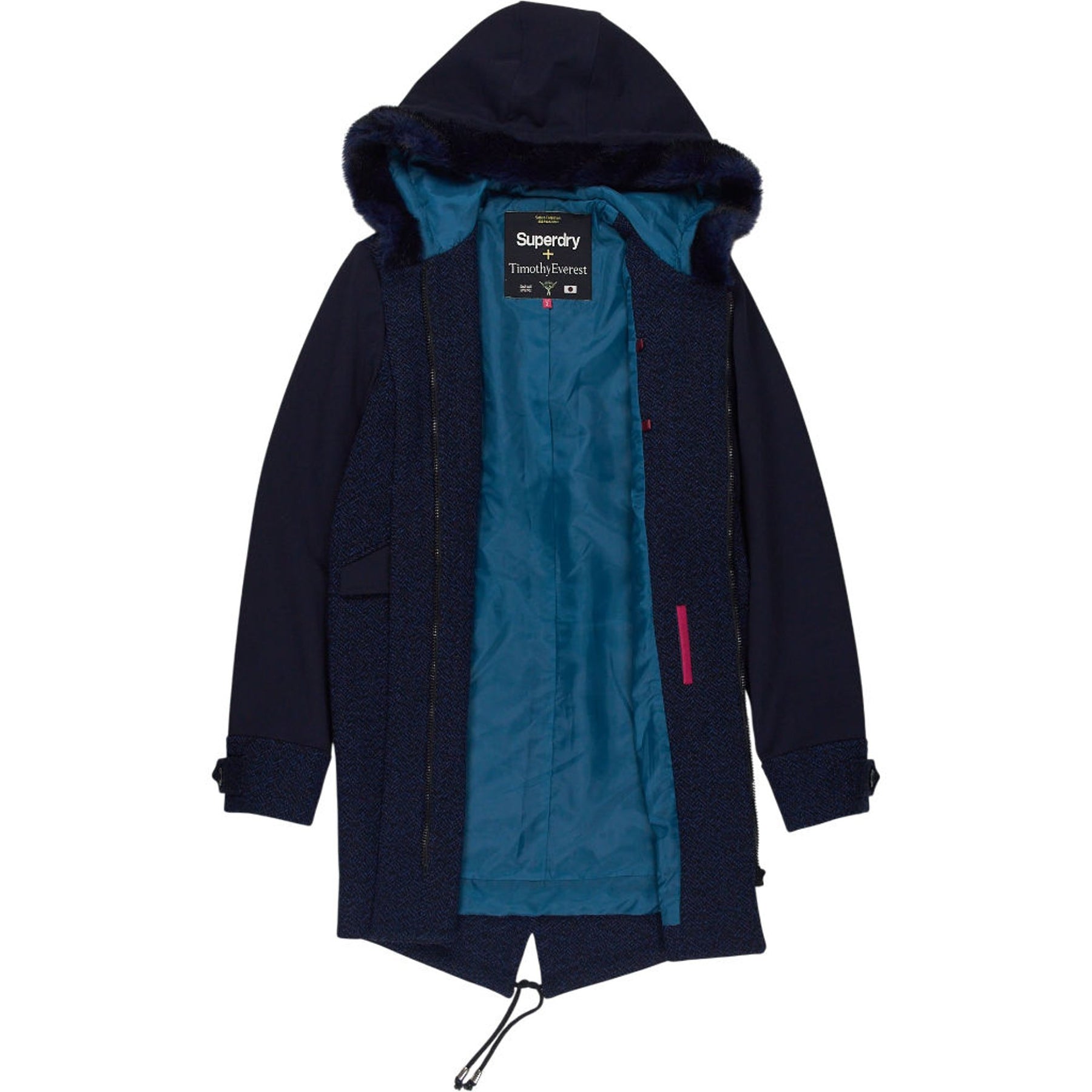 Superdry X Timothy Everest Navy Hooded Coat