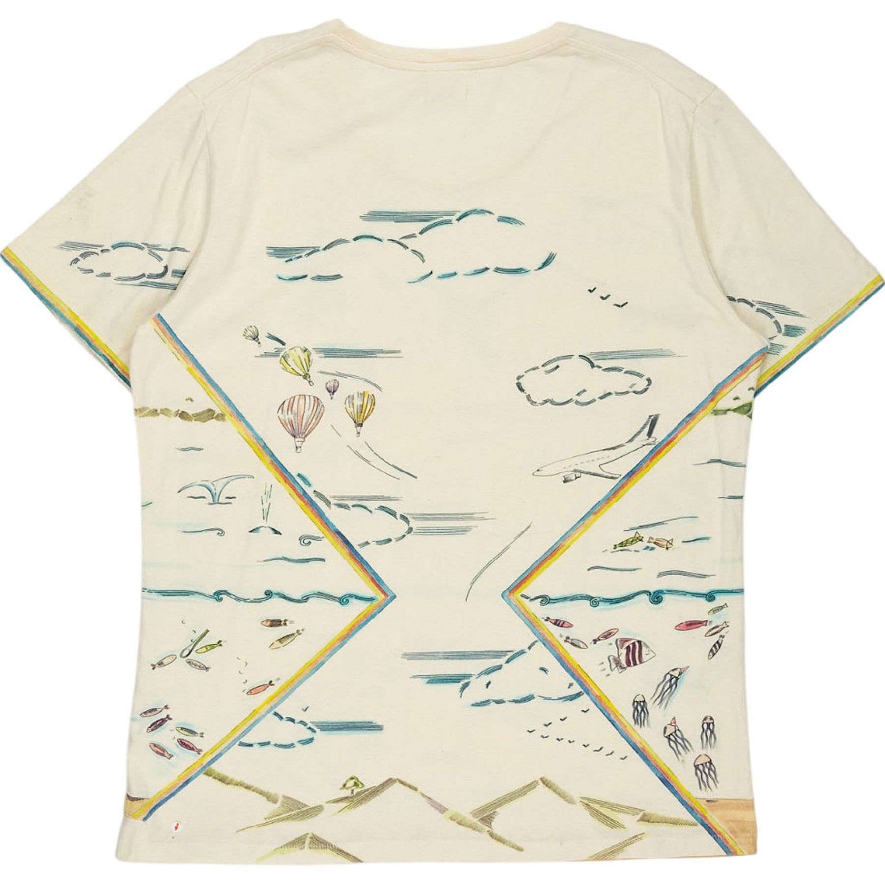 Folk Cream Graphic T-Shirt