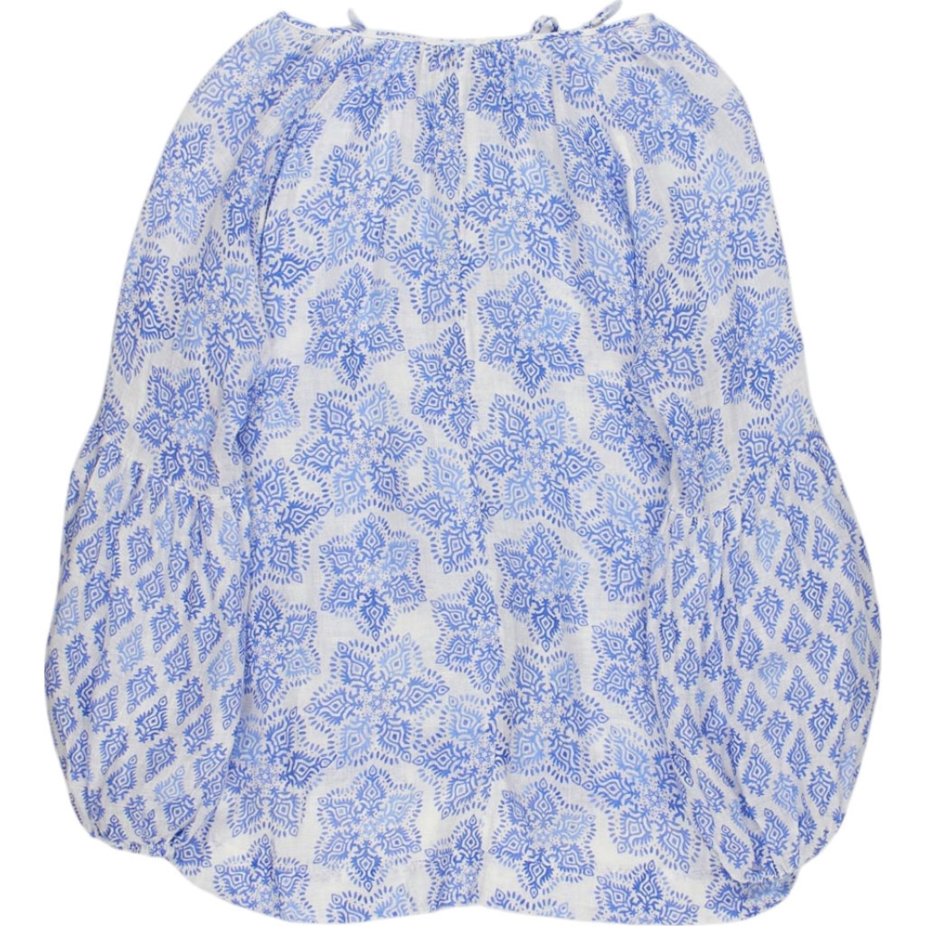 NRBY Blue Linen Blouse