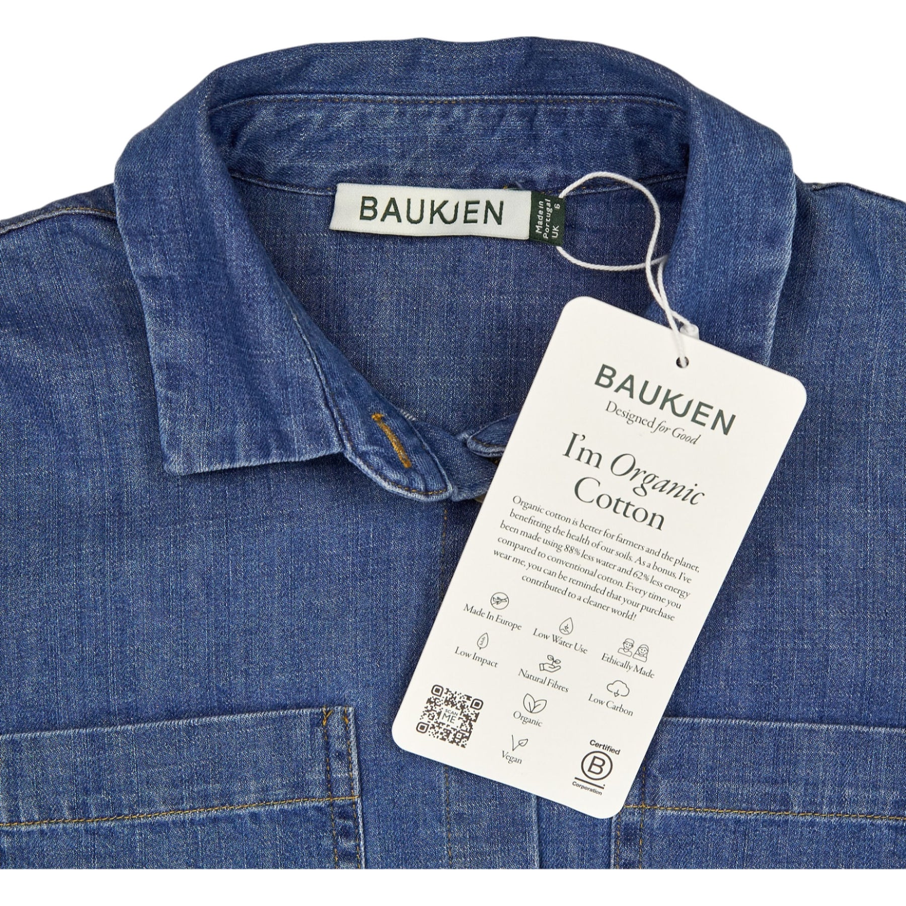 Baukjen Indigo Organic Cotton Midi Dress
