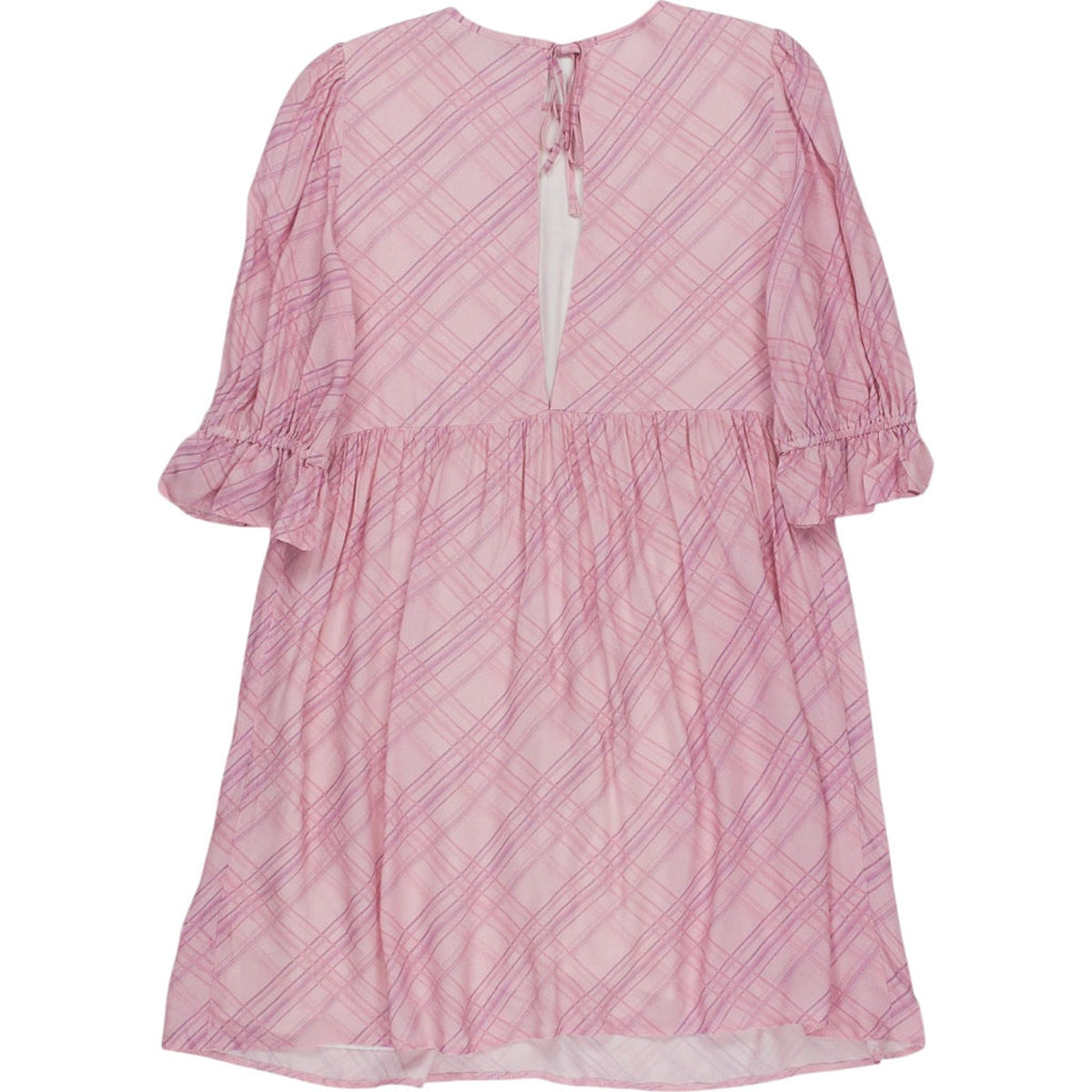 OMNES Pink Plaid Dress