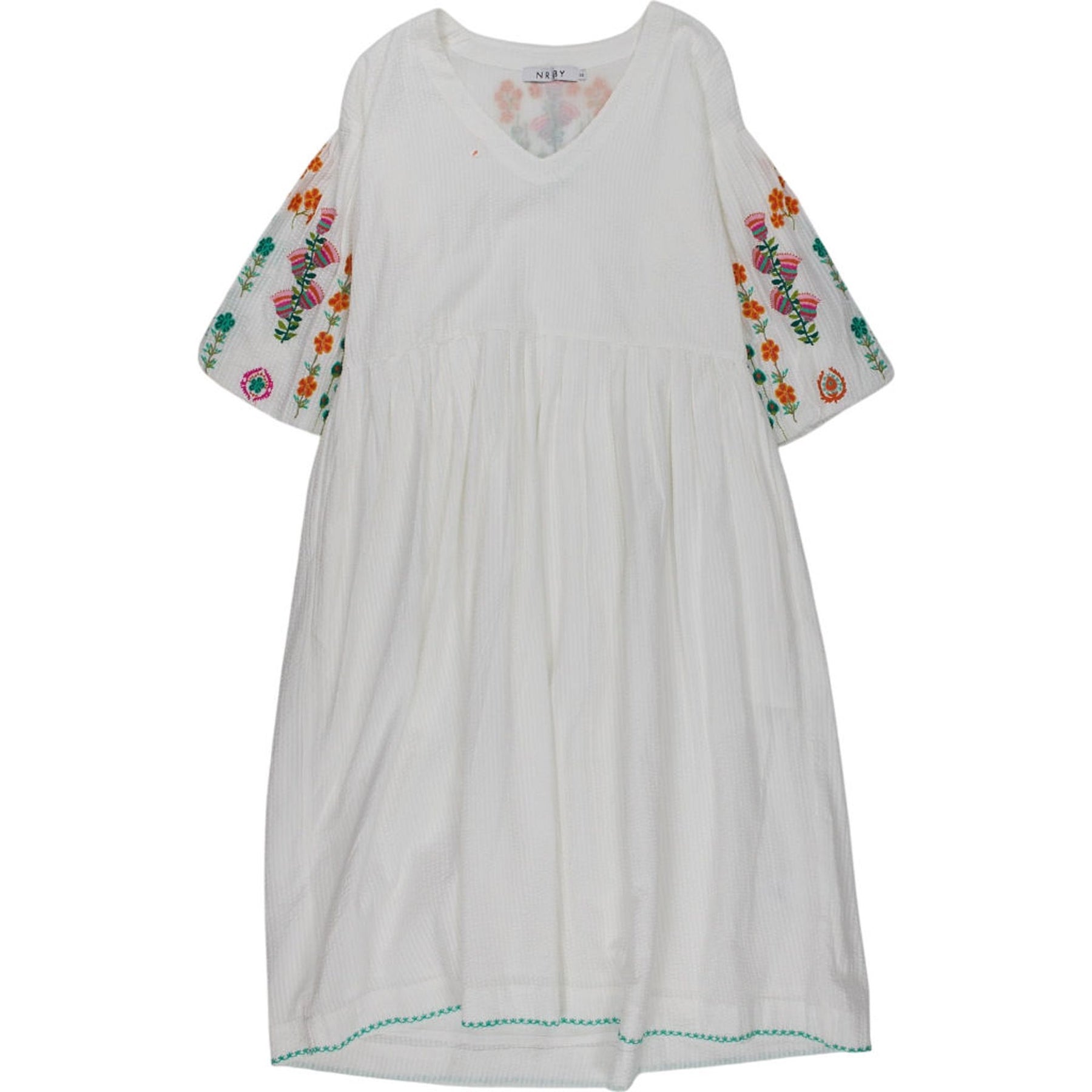 NRBY White Embroidered Dress