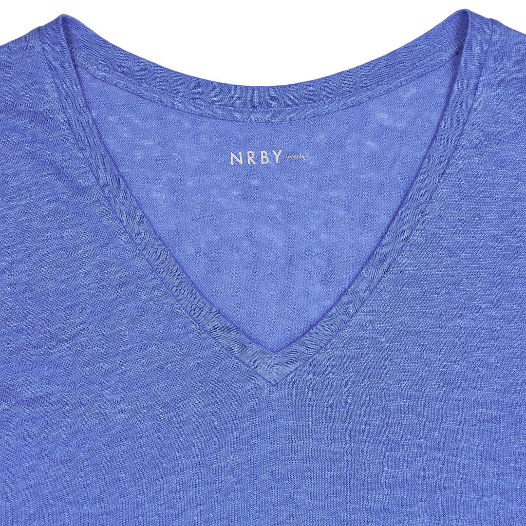 NRBY Blue V-Neck T-Shirt