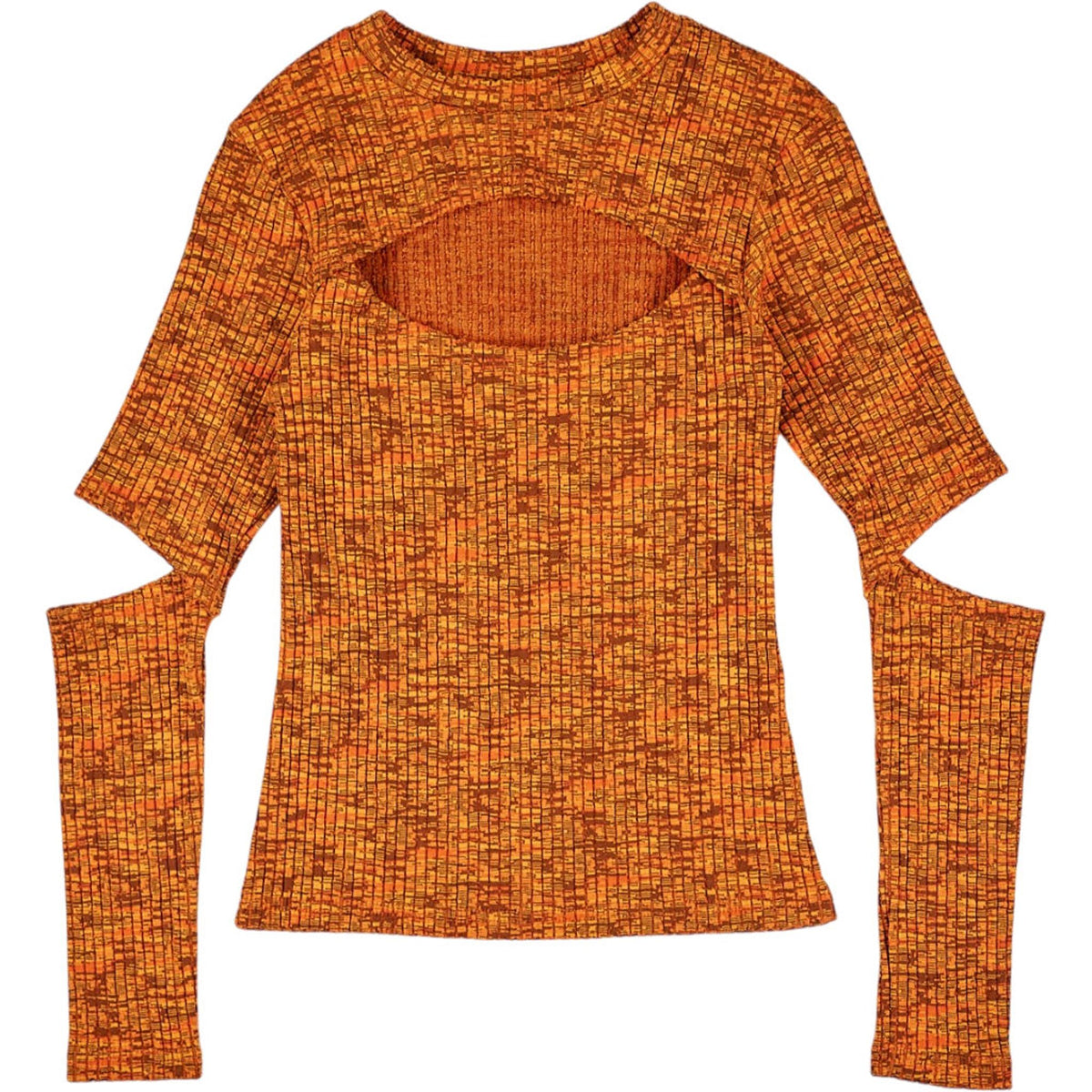 Basic Pleasure Mode Orange Cutout Top