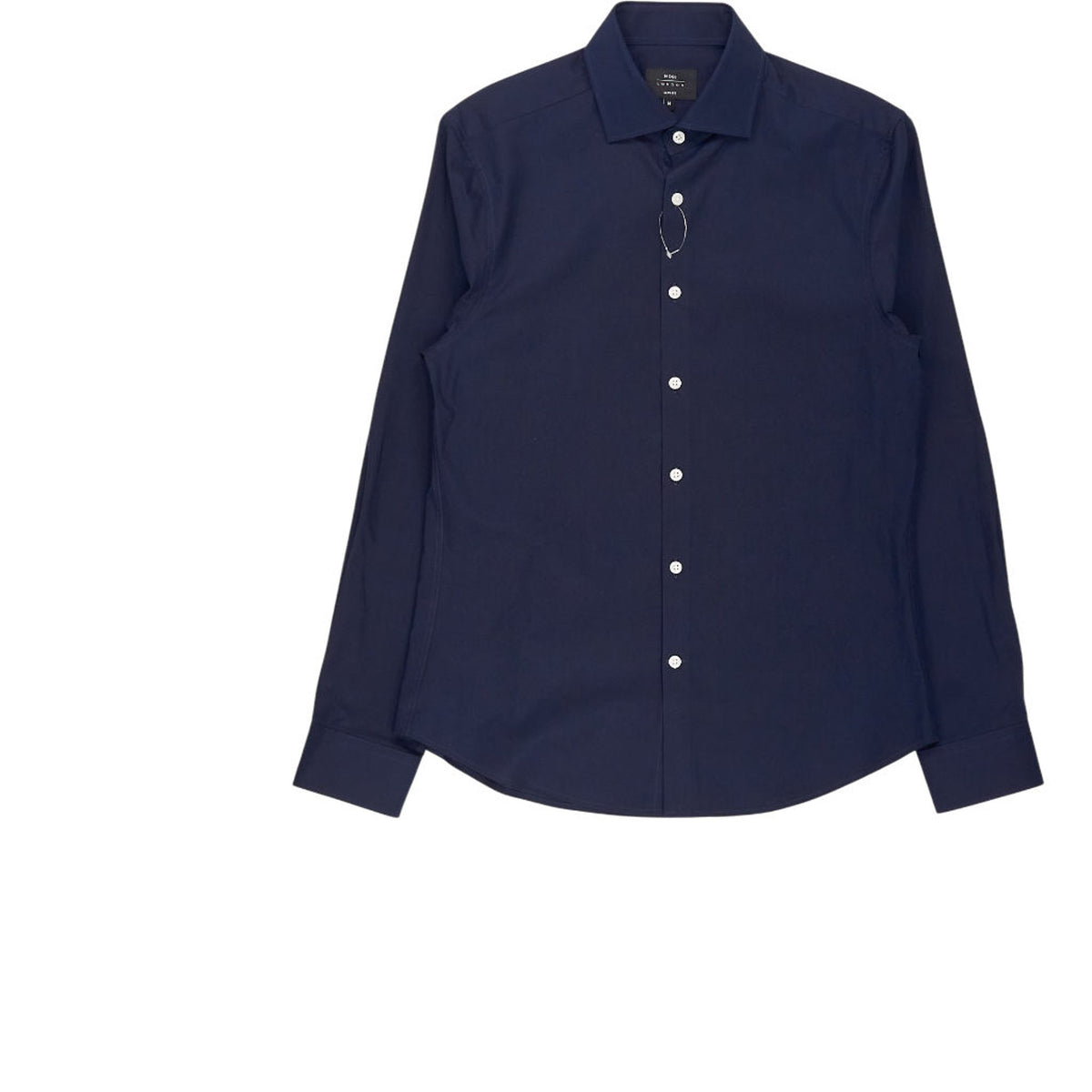 Moss London Navy Slim Fit Shirt