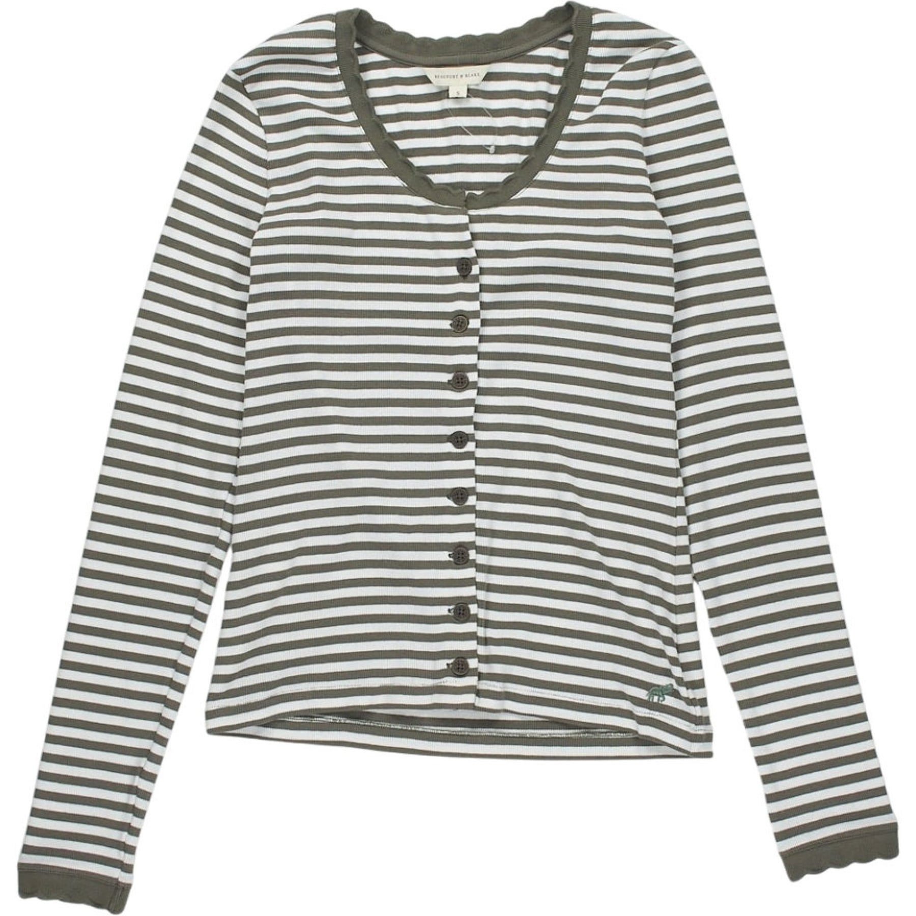 Beaufort & Blake Stripe Button Top