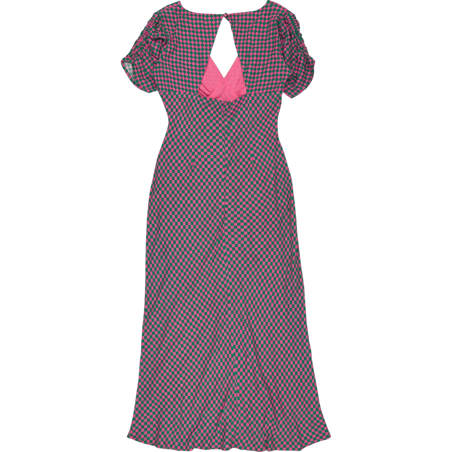 OMNES Pink Green Jemima Dress