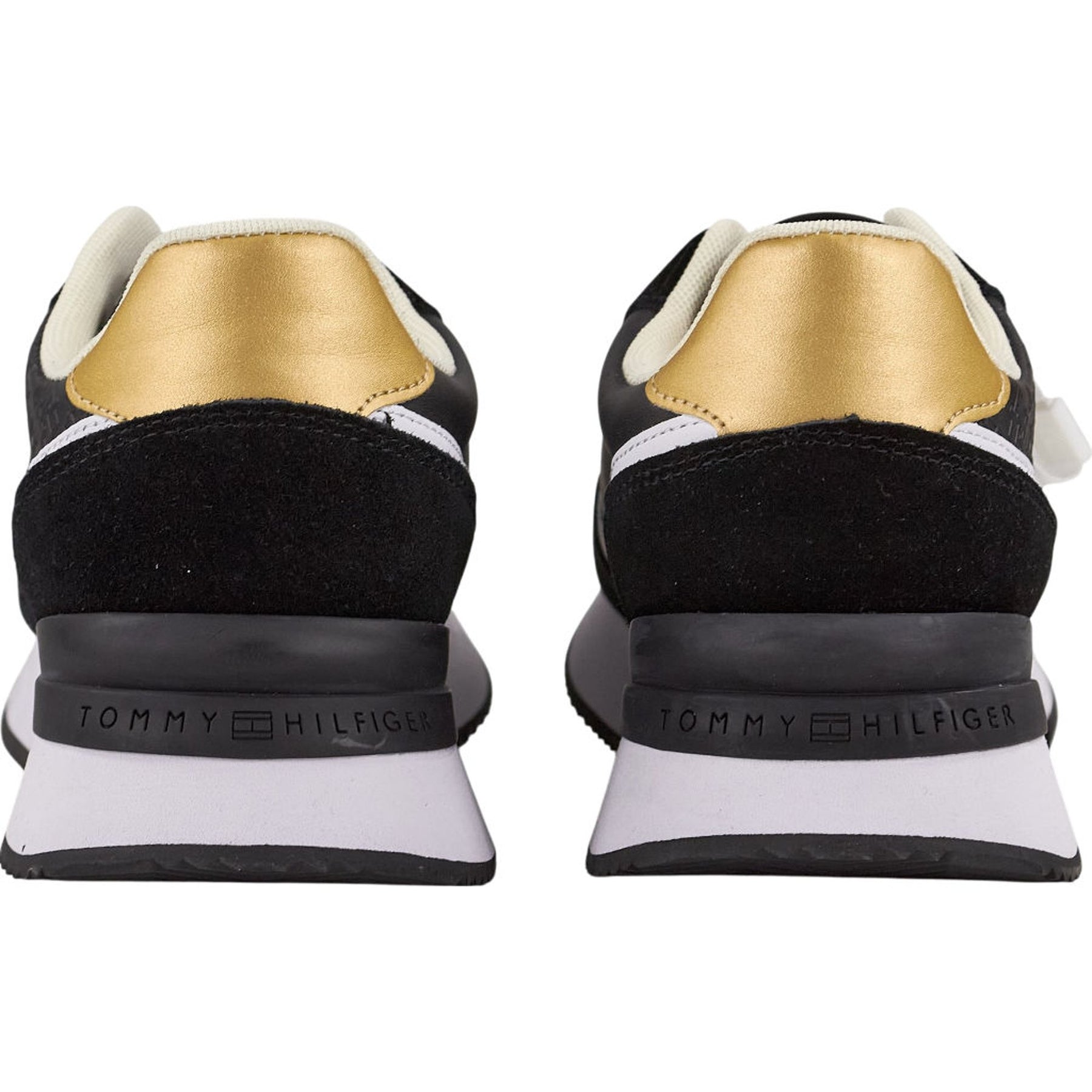 Tommy Hilfiger Black Lux Monogram Runner Trainers