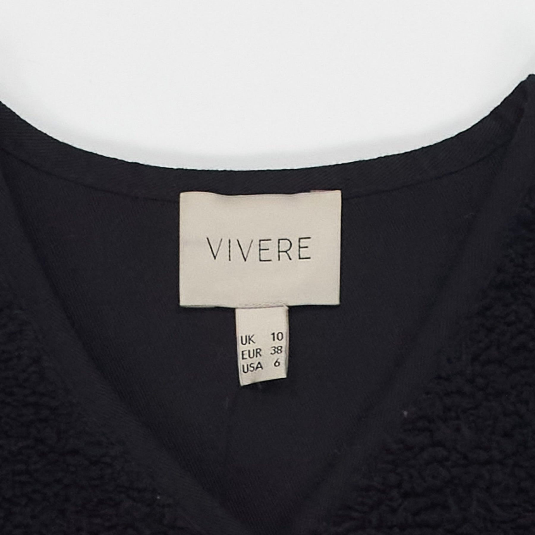 Vivere Black Button Vest