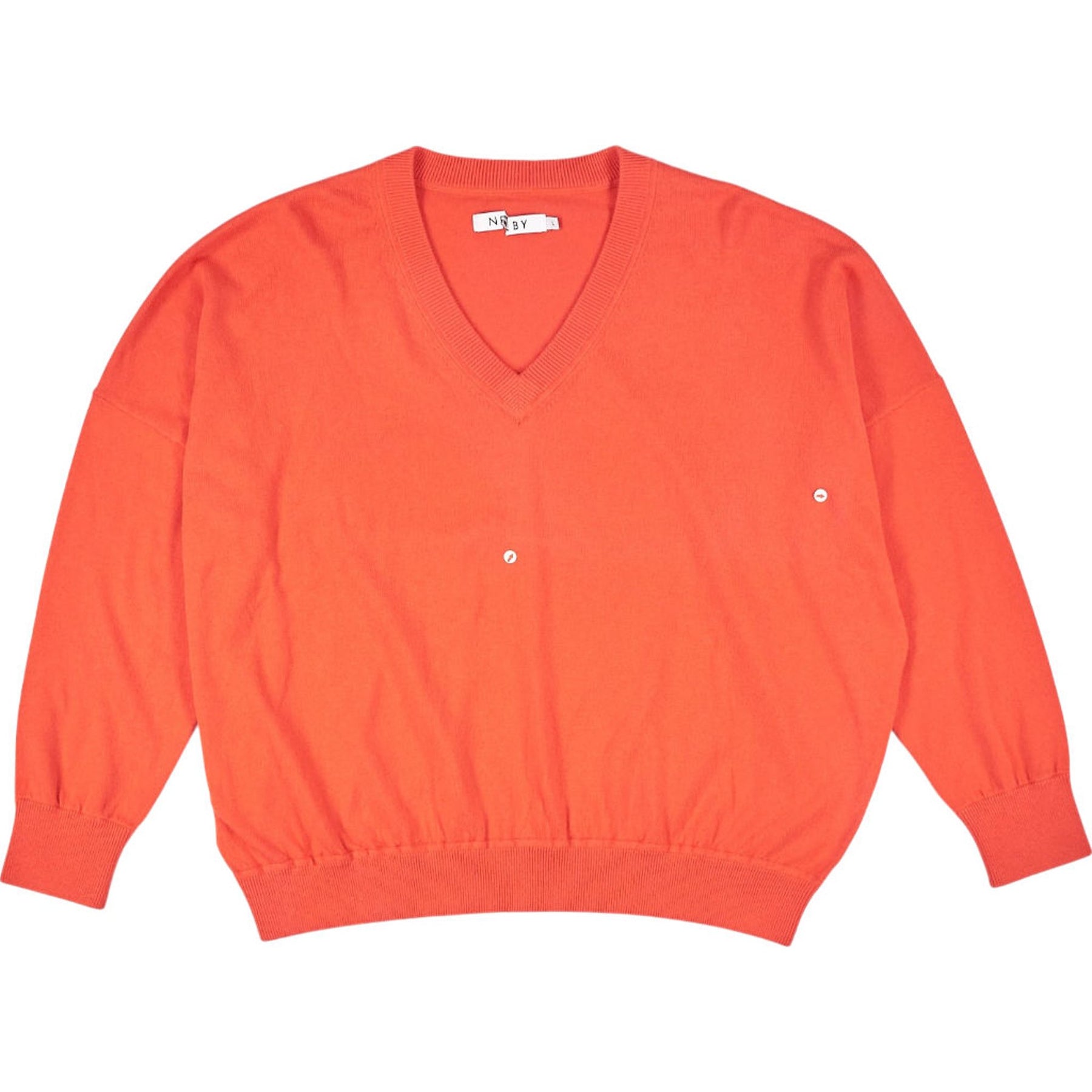 NRBY Orange V-Neck Jumper