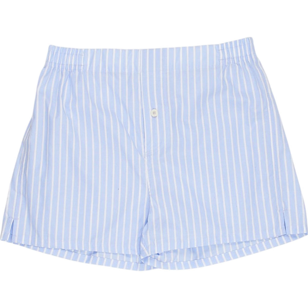 Hamilton + Hare Blue Striped Shorts