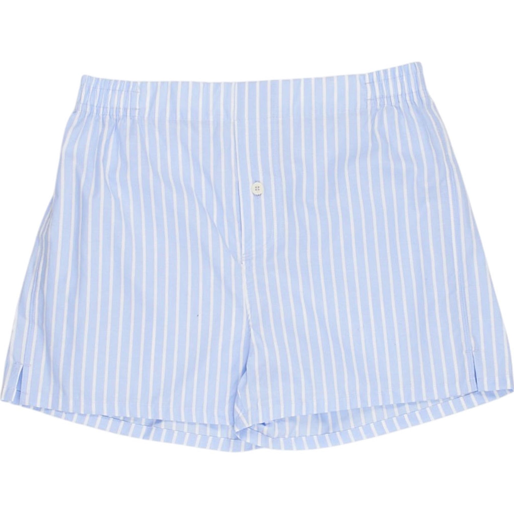 Hamilton + Hare Blue Striped Shorts