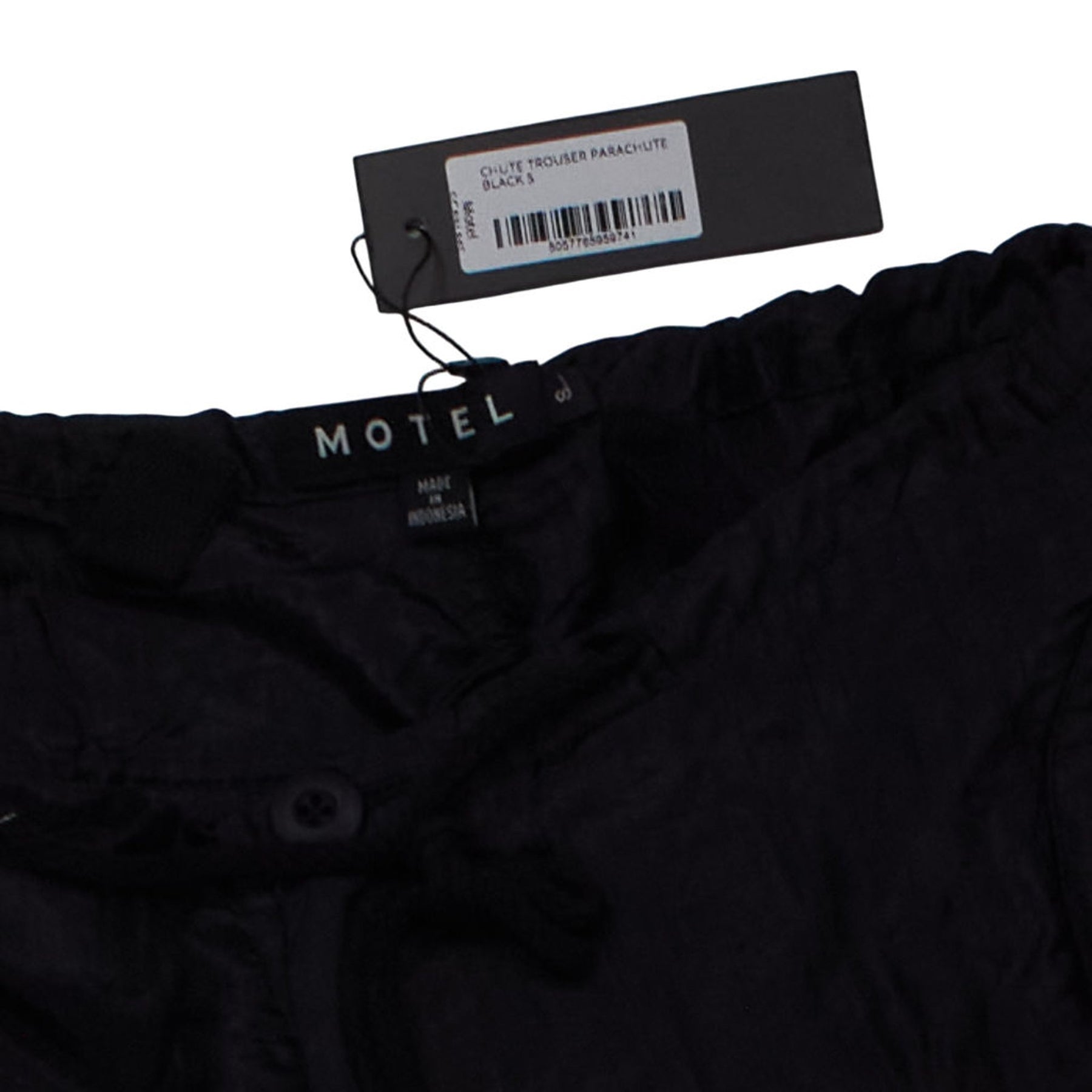 Motel Black Parachute Trousers