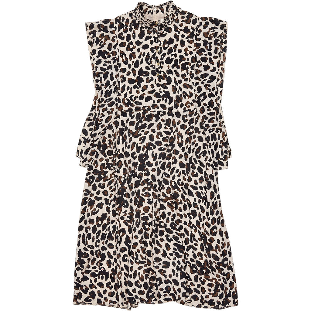 Damsel Leopard Print Frill Dress