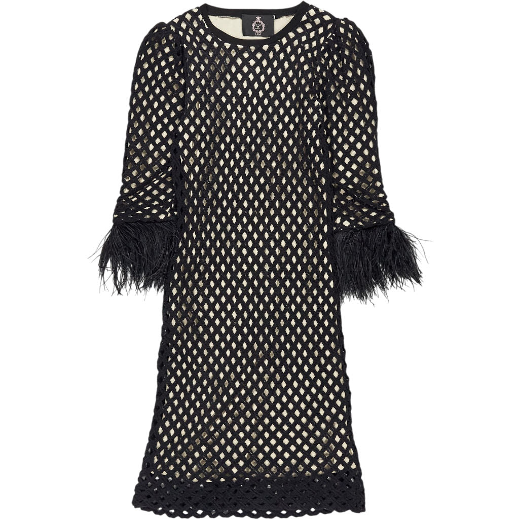 Lisa Black Fishnet Dress