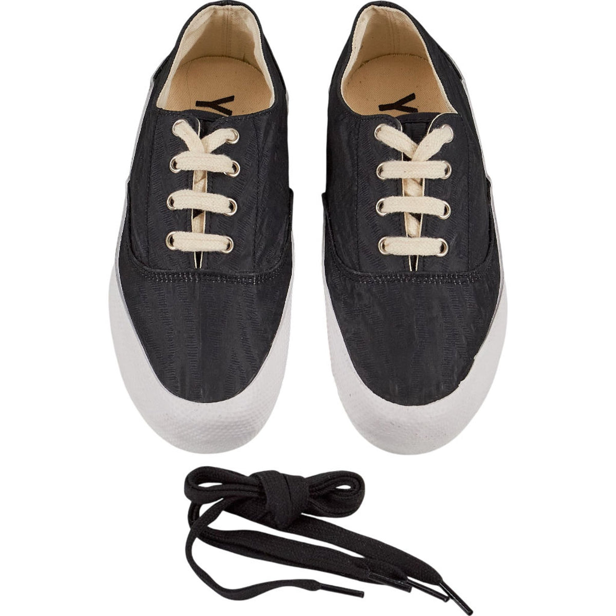 YMC Black Canvas Trainers