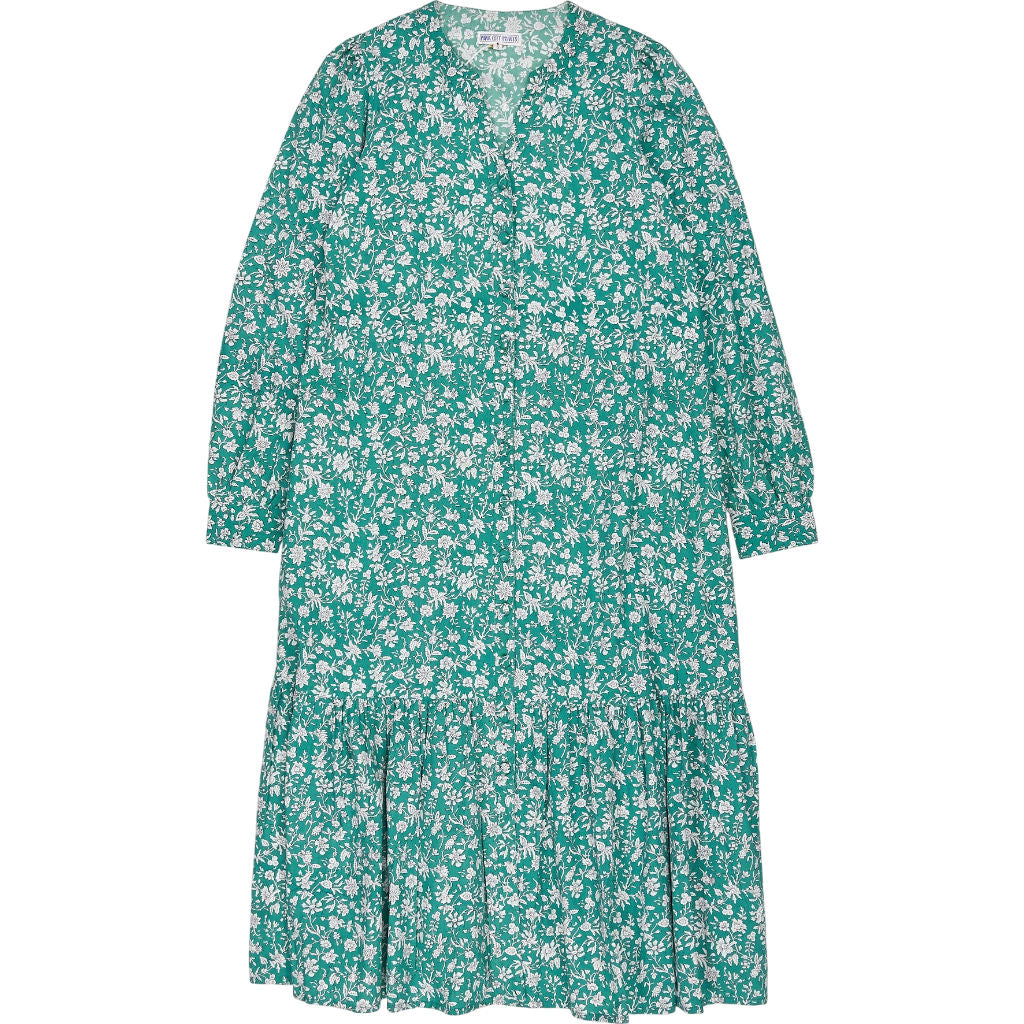 Pink City Prints Mint Floral Daisy Dress