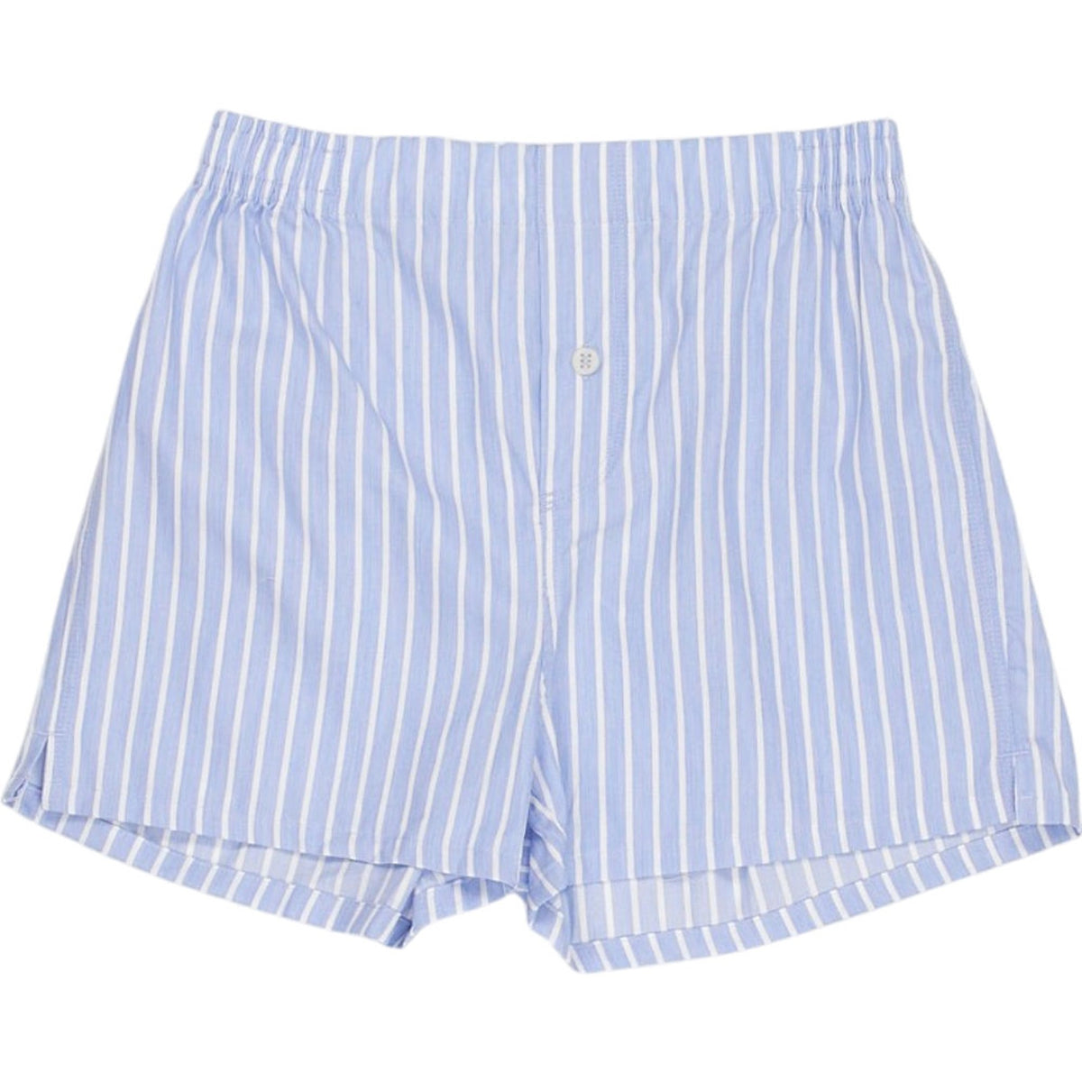 Hamilton + Hare Blue Striped Shorts