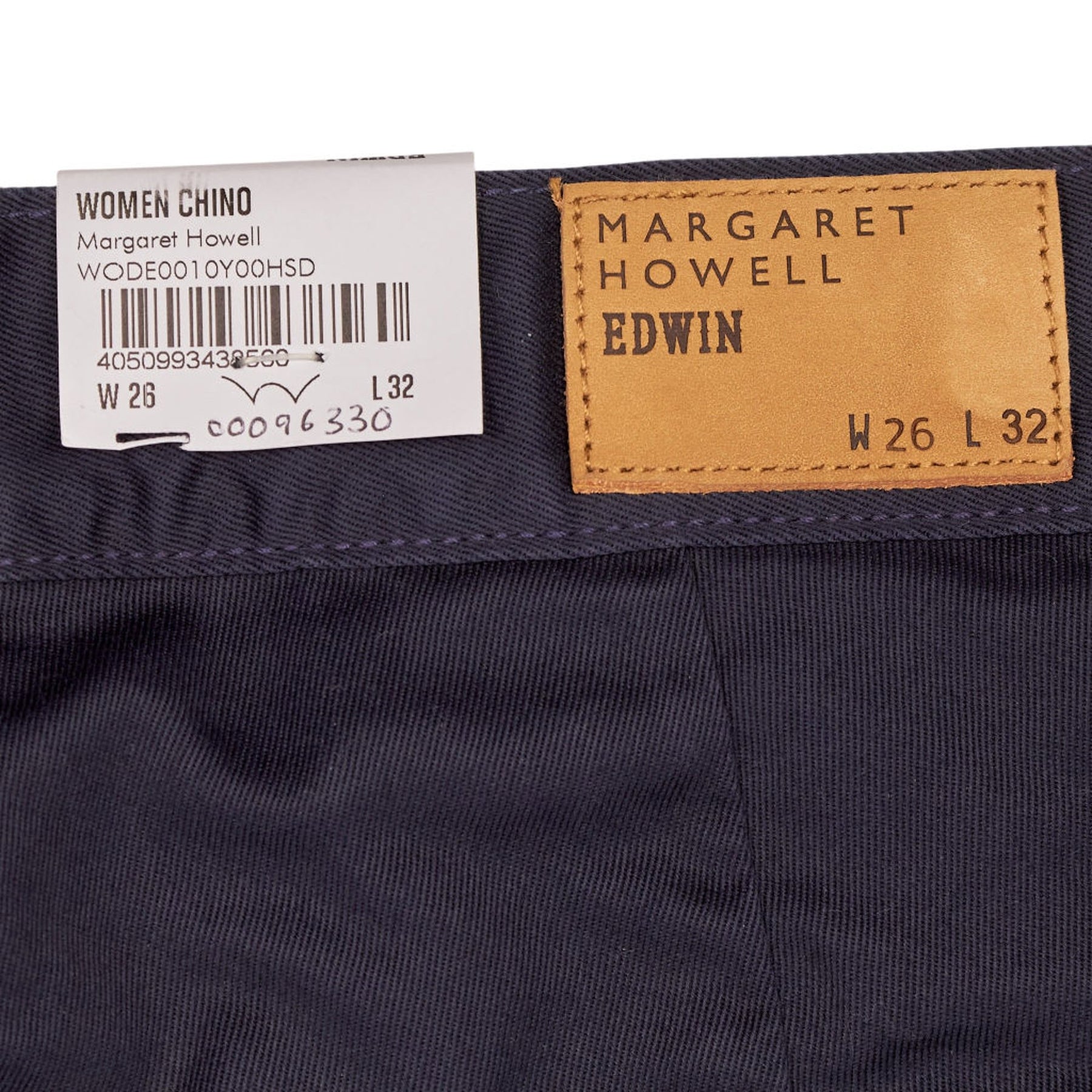 Margaret Howell X EDWIN Navy Chino Trousers