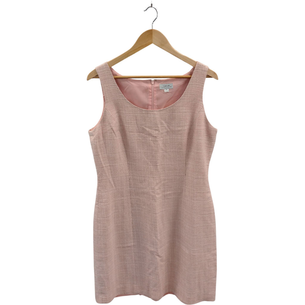 Tahari Pink Tweed Sleeveless Dress