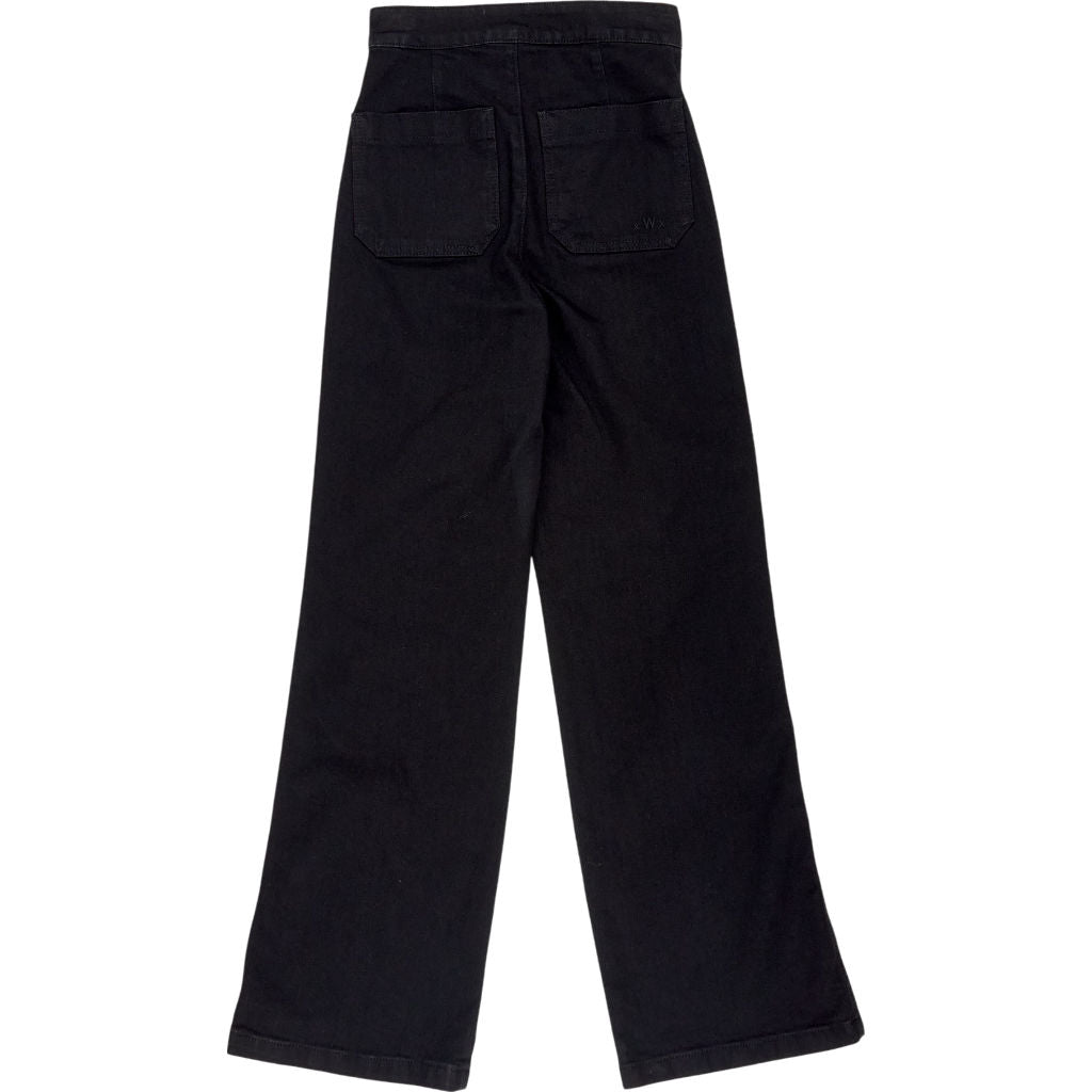 Wyse Black Flossie Flare Jeans Size 1, UK 8